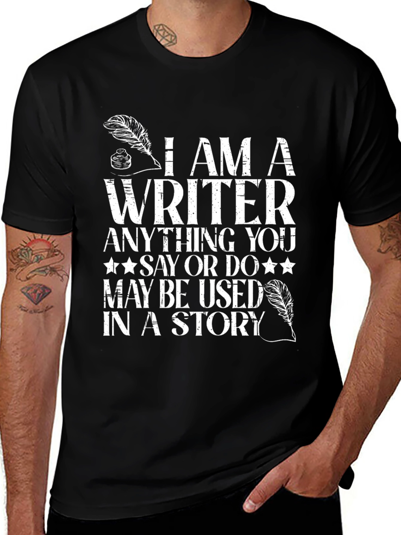 I Am A Writer Novelty Graphic Tee