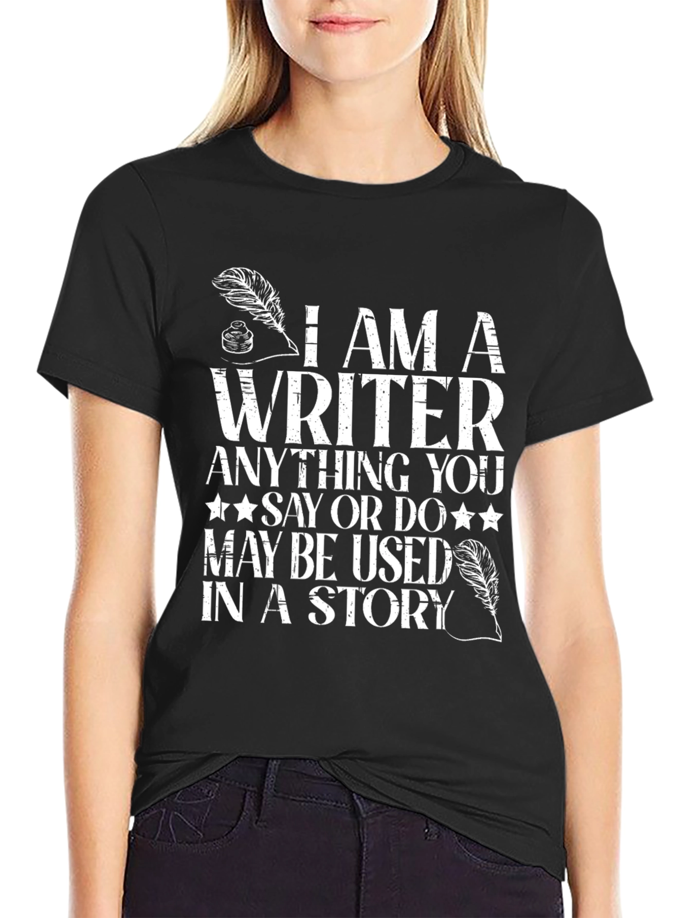 I Am A Writer Novelty Graphic Tee