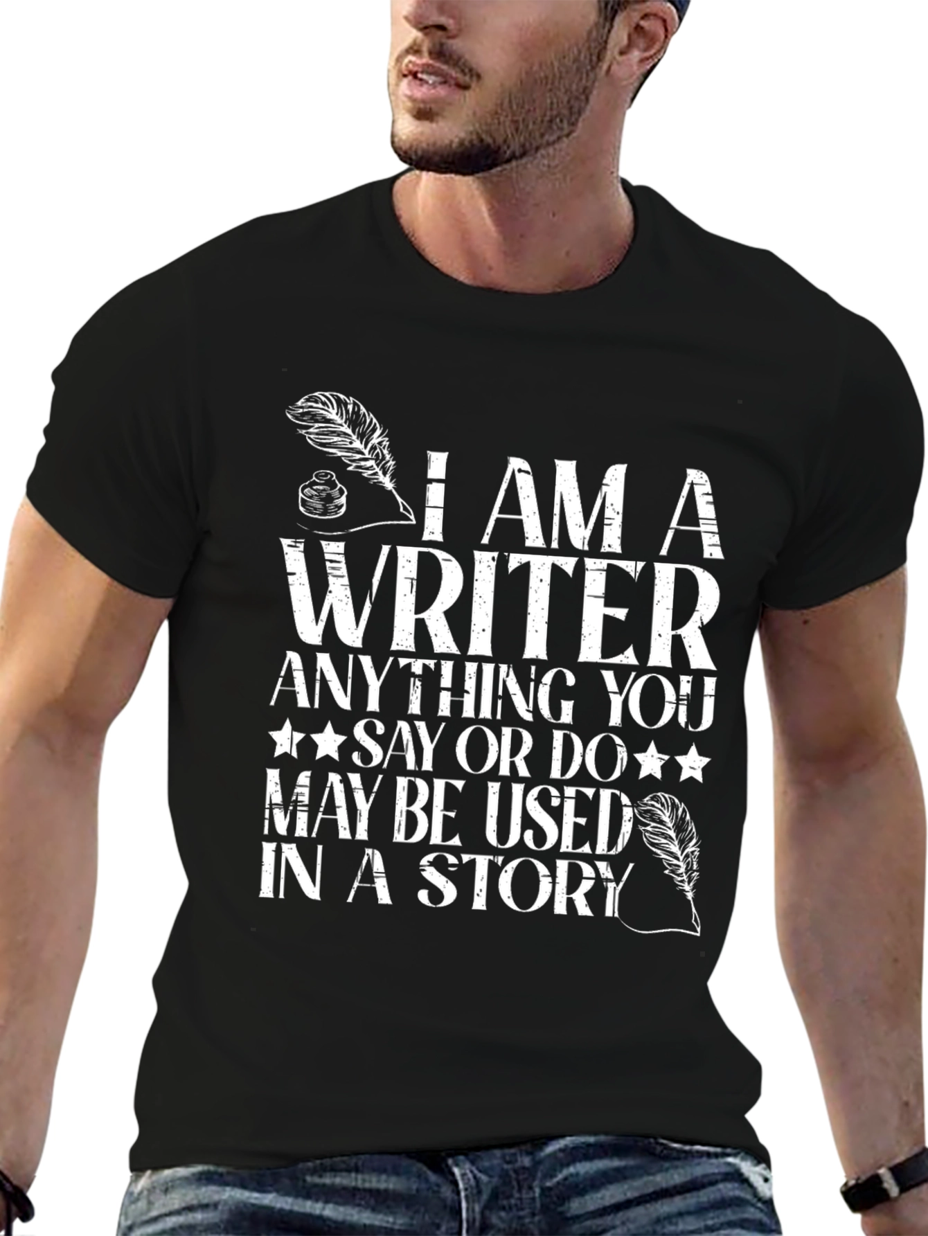 I Am A Writer Novelty Graphic Tee