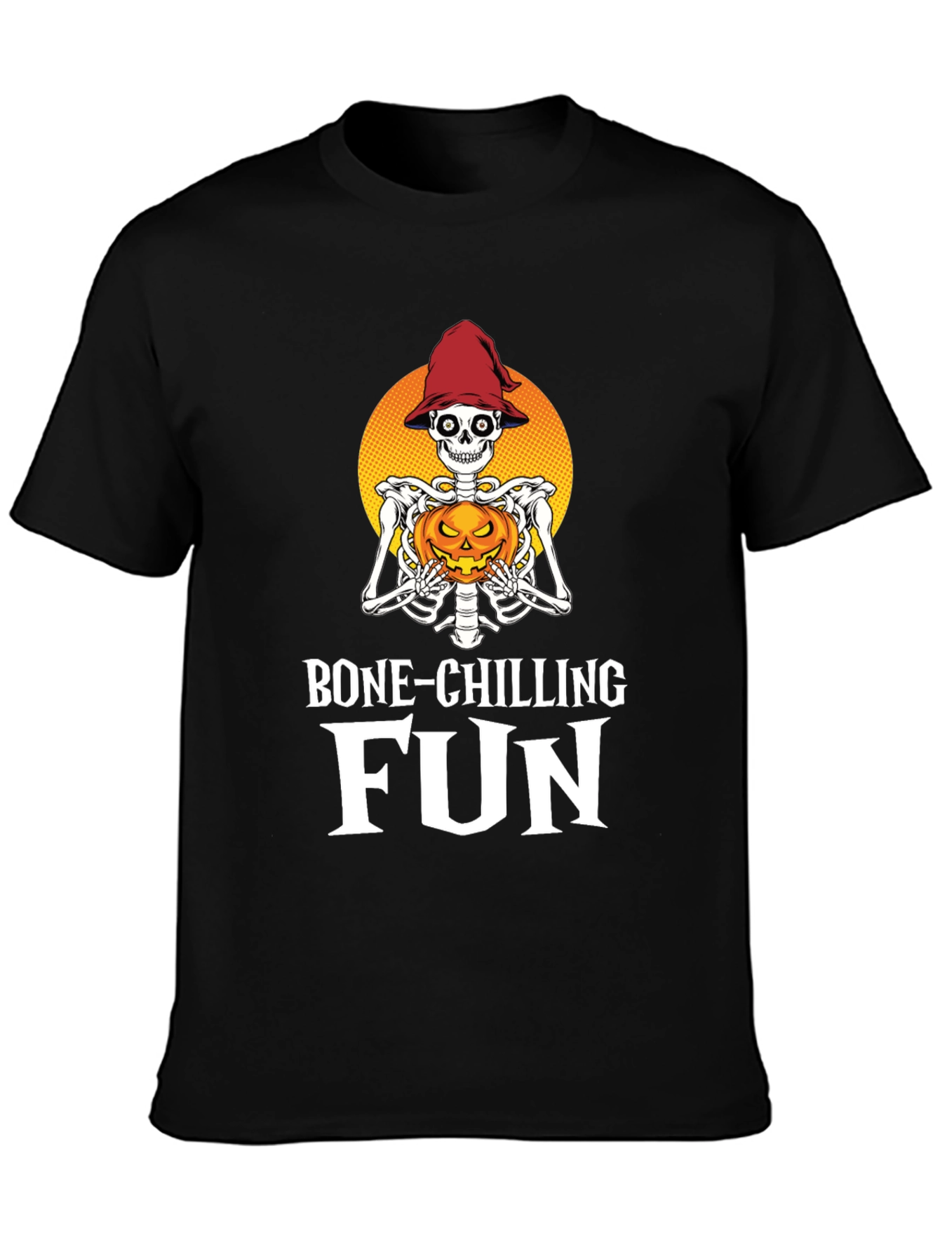 Bone-Chilling Fun Halloween Skeleton T-Shirt