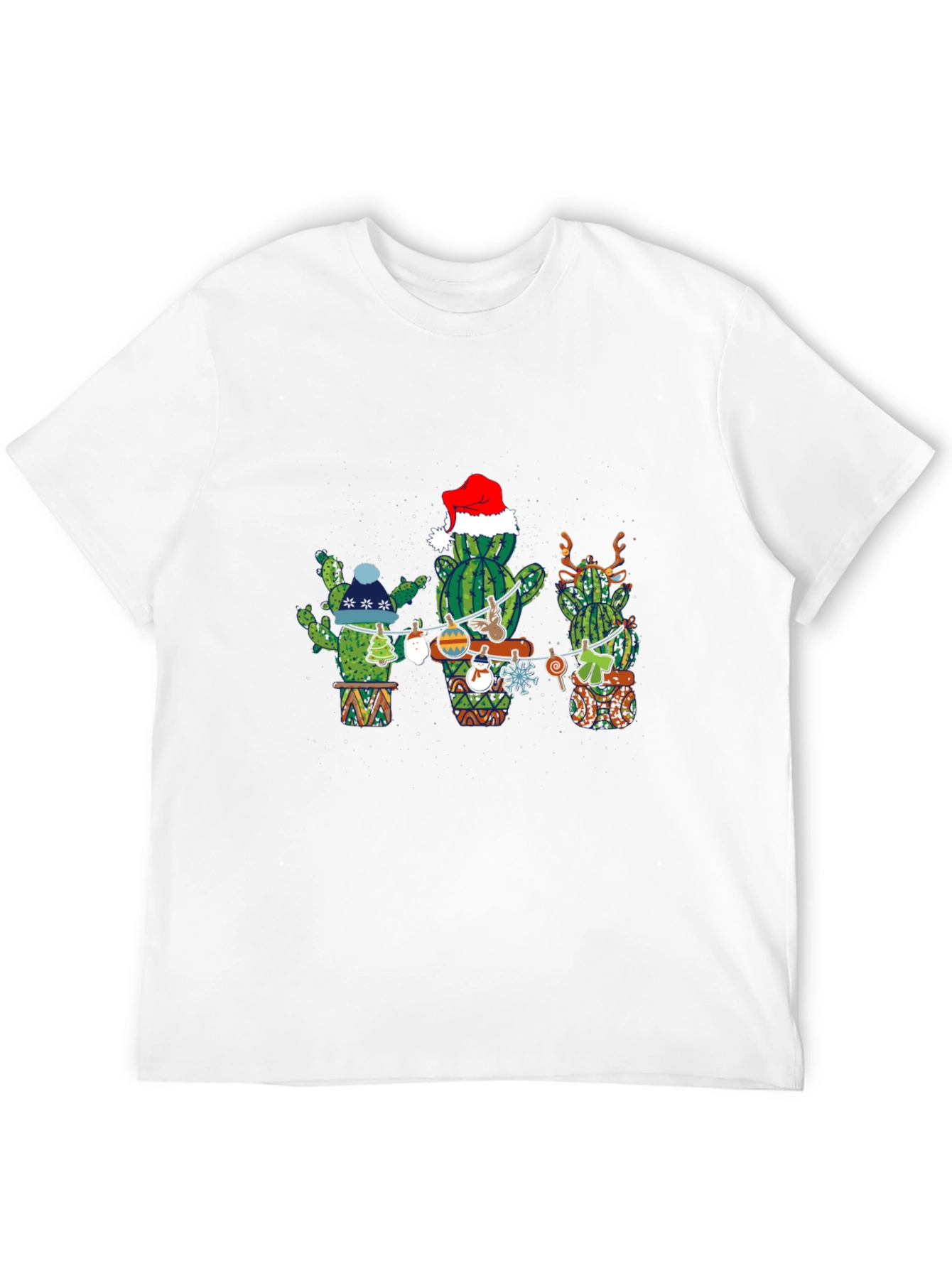 Festive Cactus Holiday T-Shirt