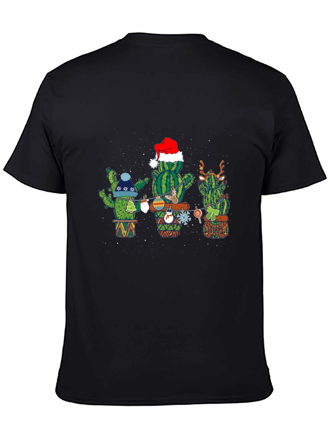 Festive Cactus Holiday T-Shirt