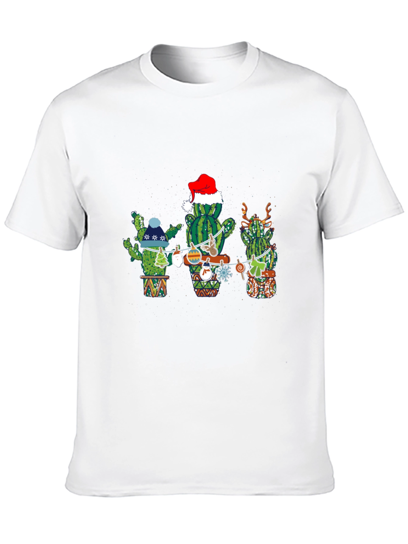 Festive Cactus Holiday T-Shirt
