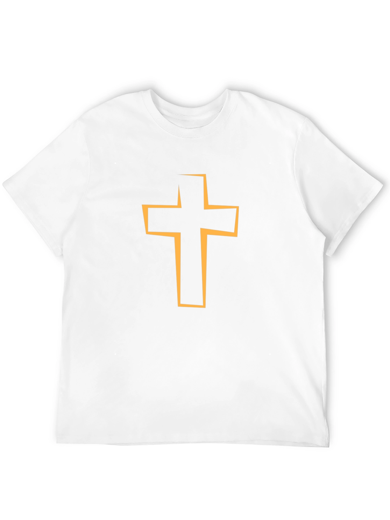 Religious Cross Graphic Tee - Black