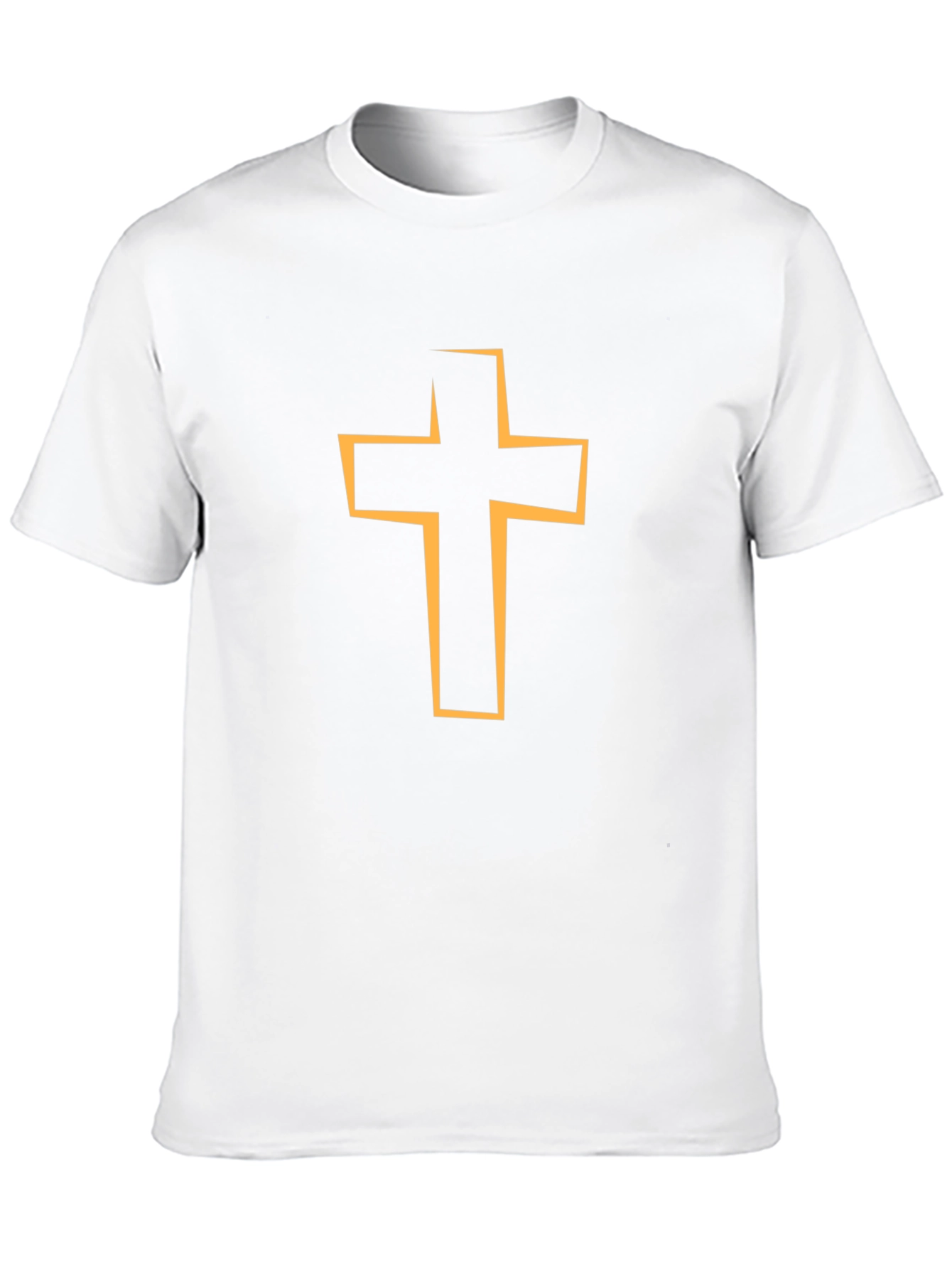 Religious Cross Graphic Tee - Black