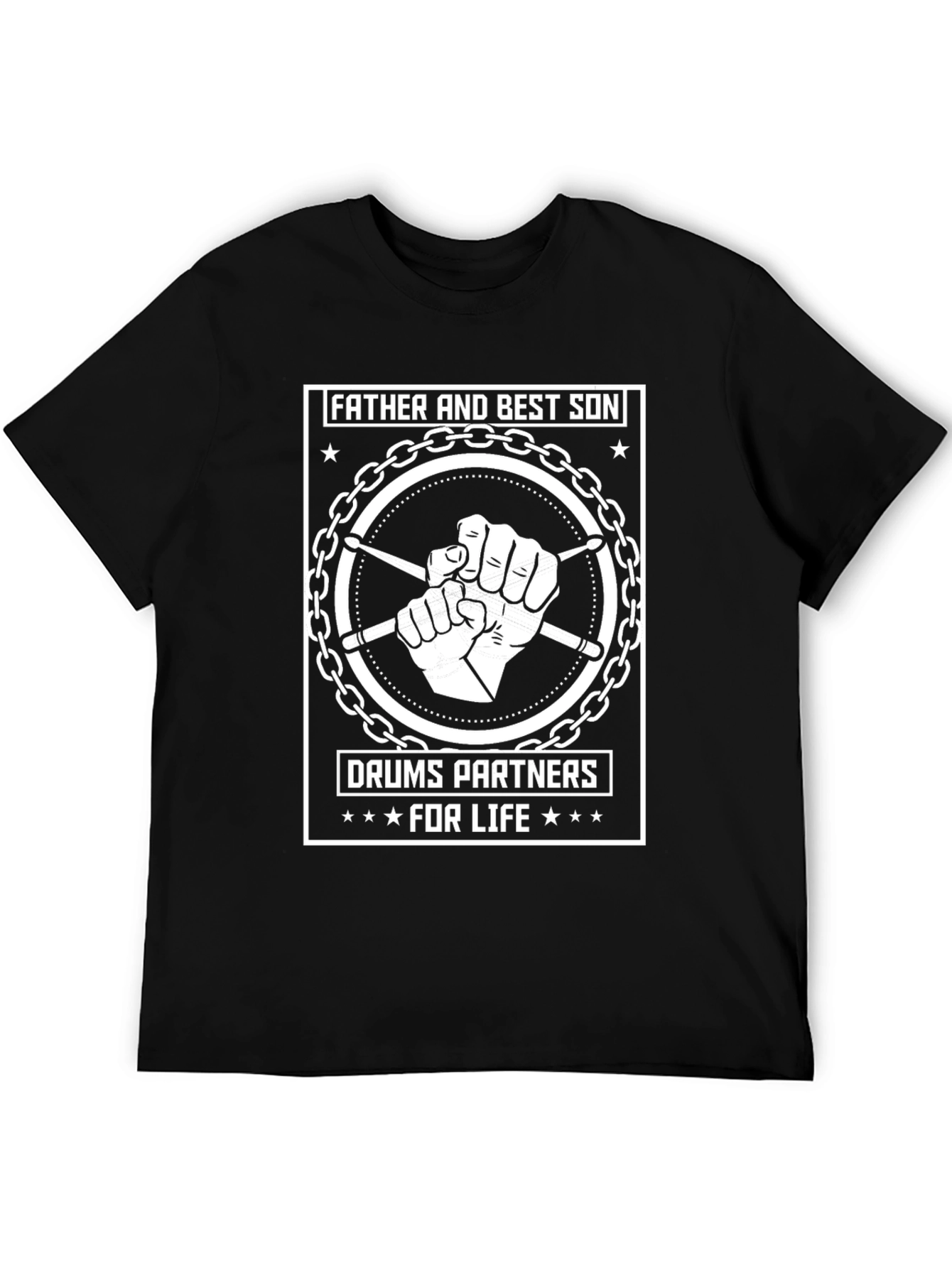 Father and Son Drums Partners for Life T-Shirt
