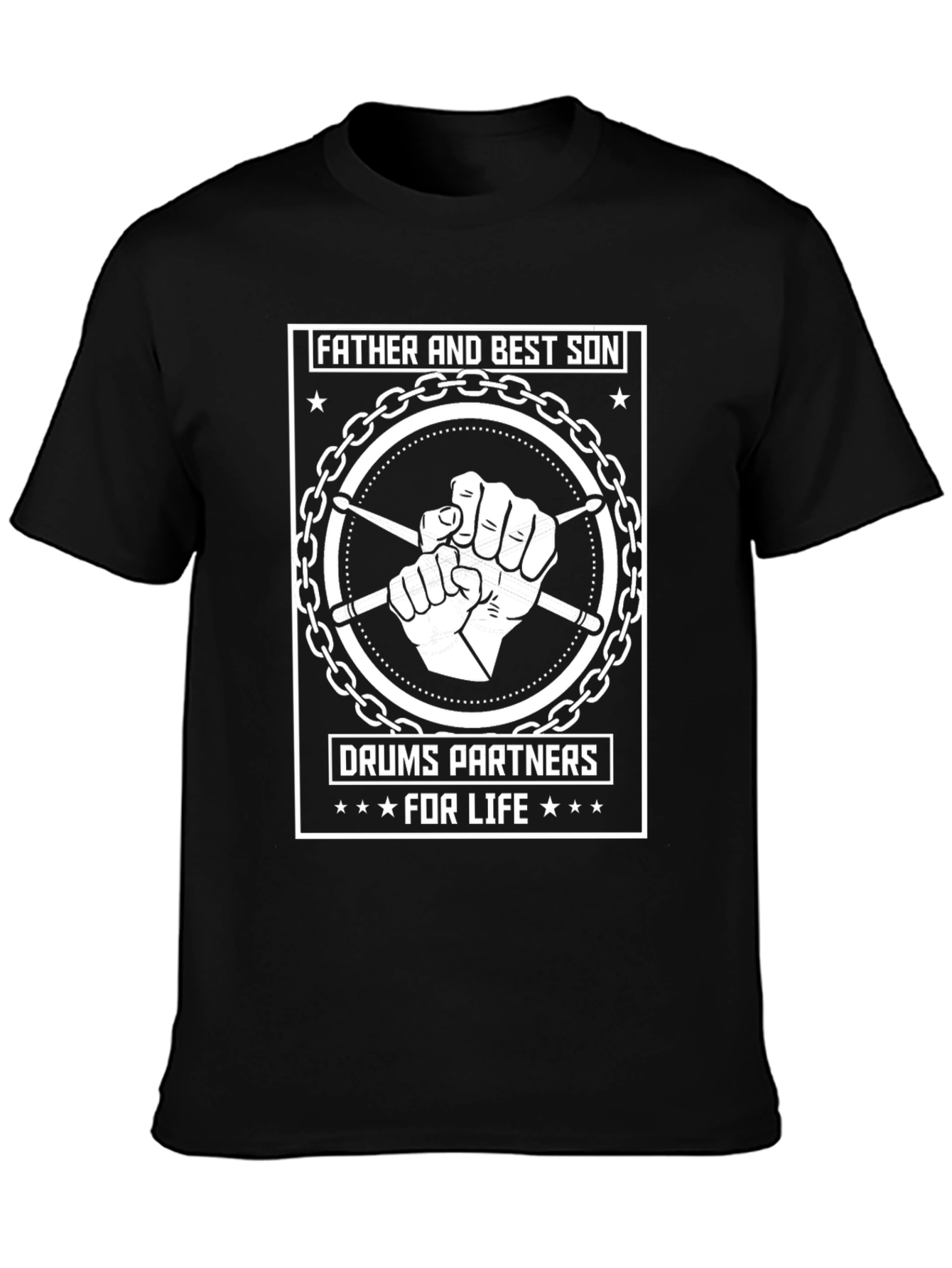 Father and Son Drums Partners for Life T-Shirt
