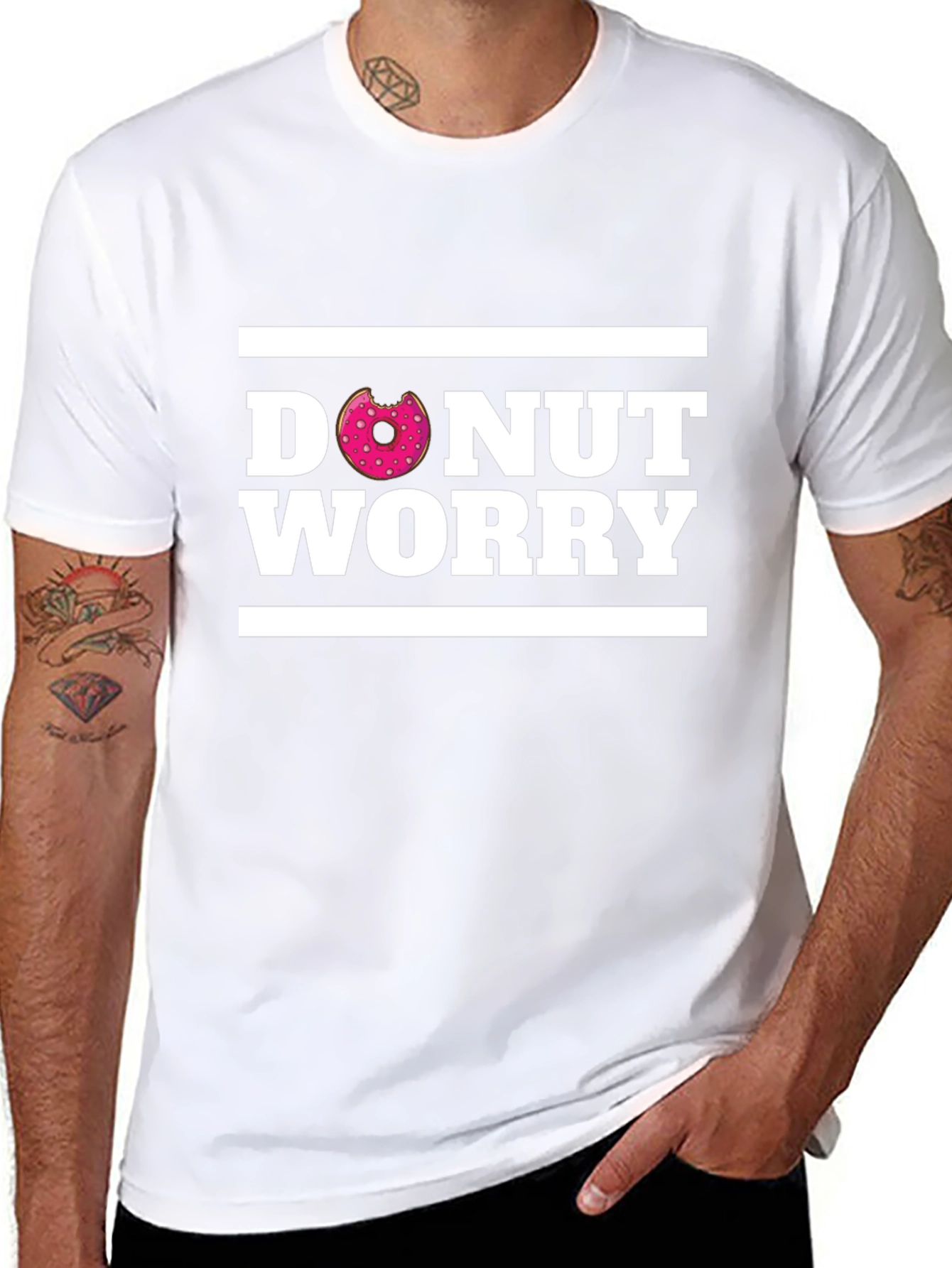 Donut Worry T-Shirt - Funny Graphic Tee