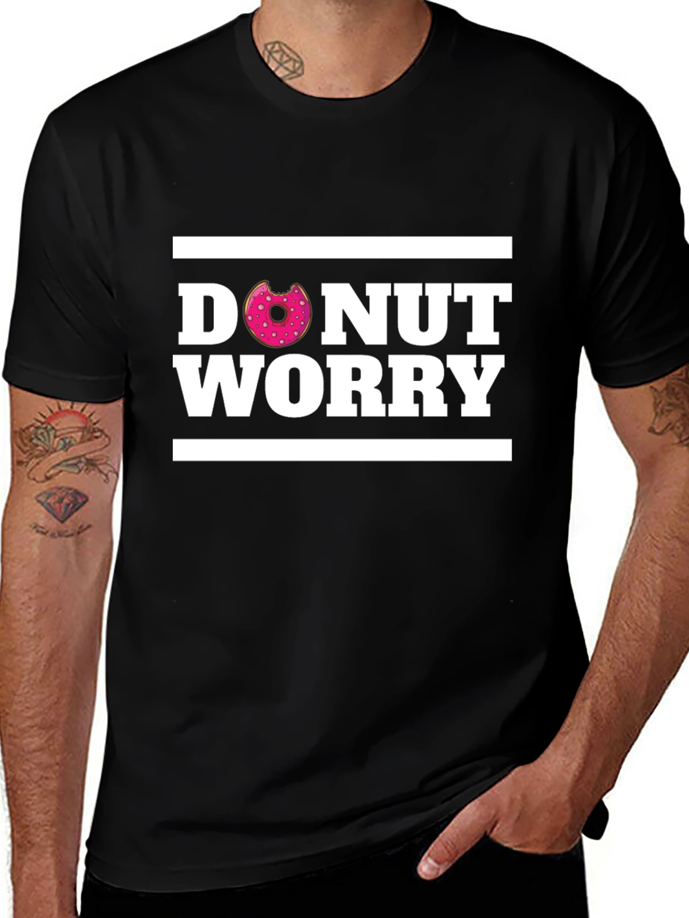 Donut Worry T-Shirt - Funny Graphic Tee