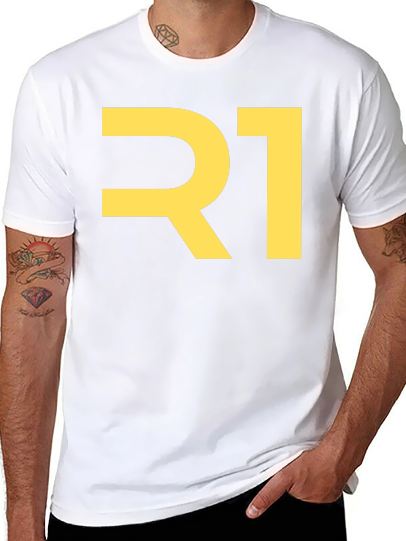 Bold R1 Graphic Tee - Black