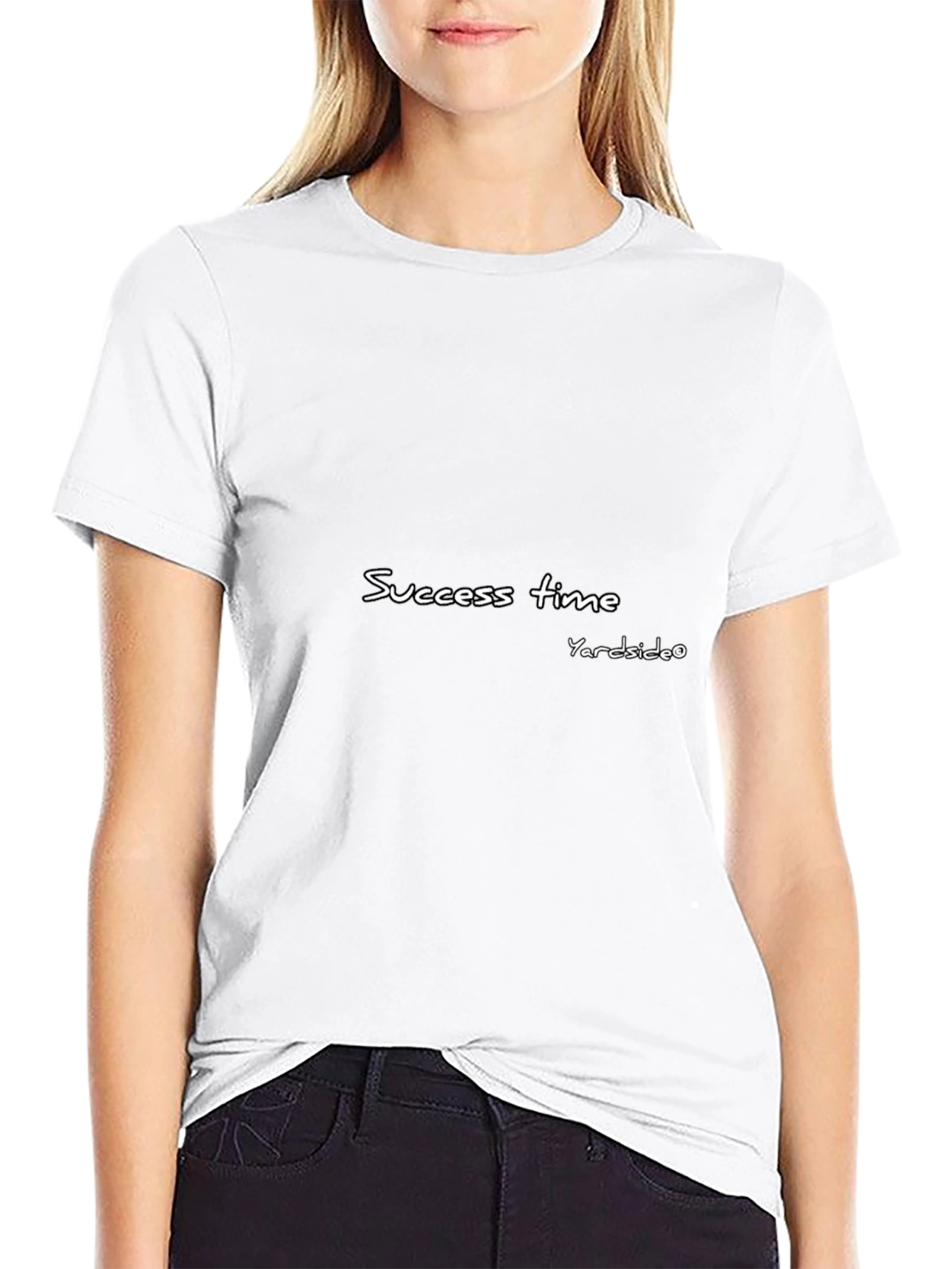 Success Time Black Graphic Tee