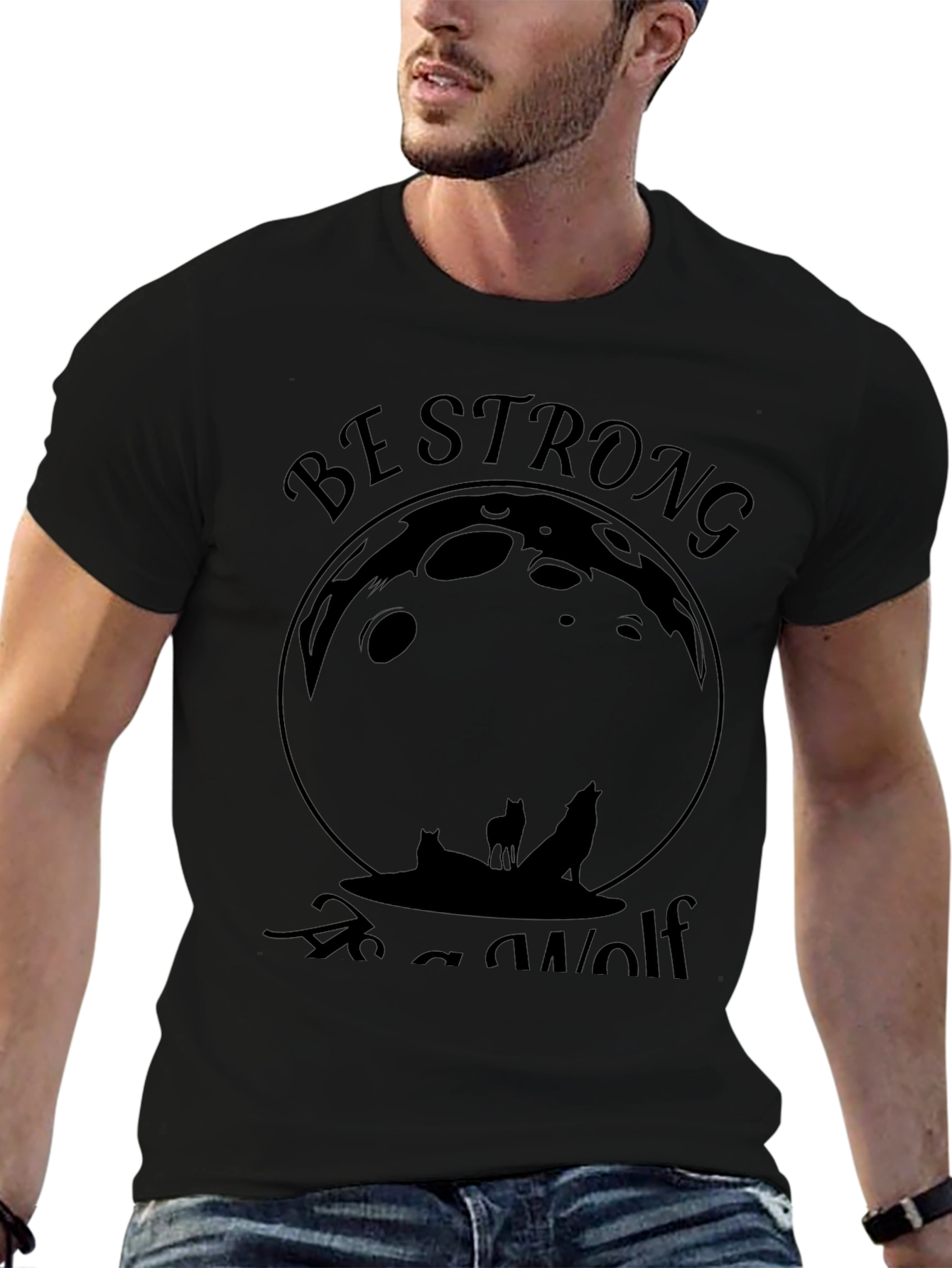 Be Strong As A Wolf Graphic Tee