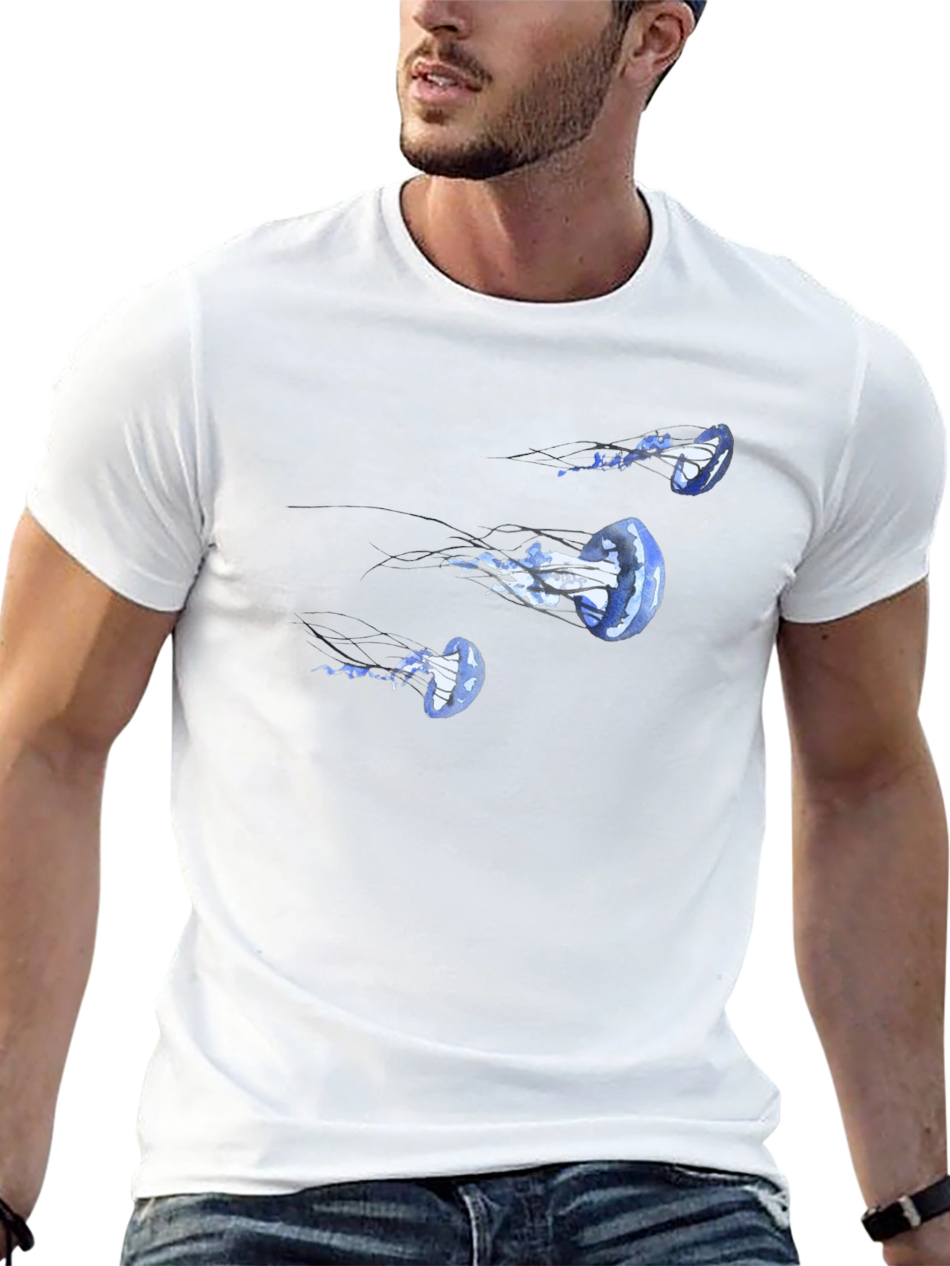 Jellyfish Graphic Black T-Shirt