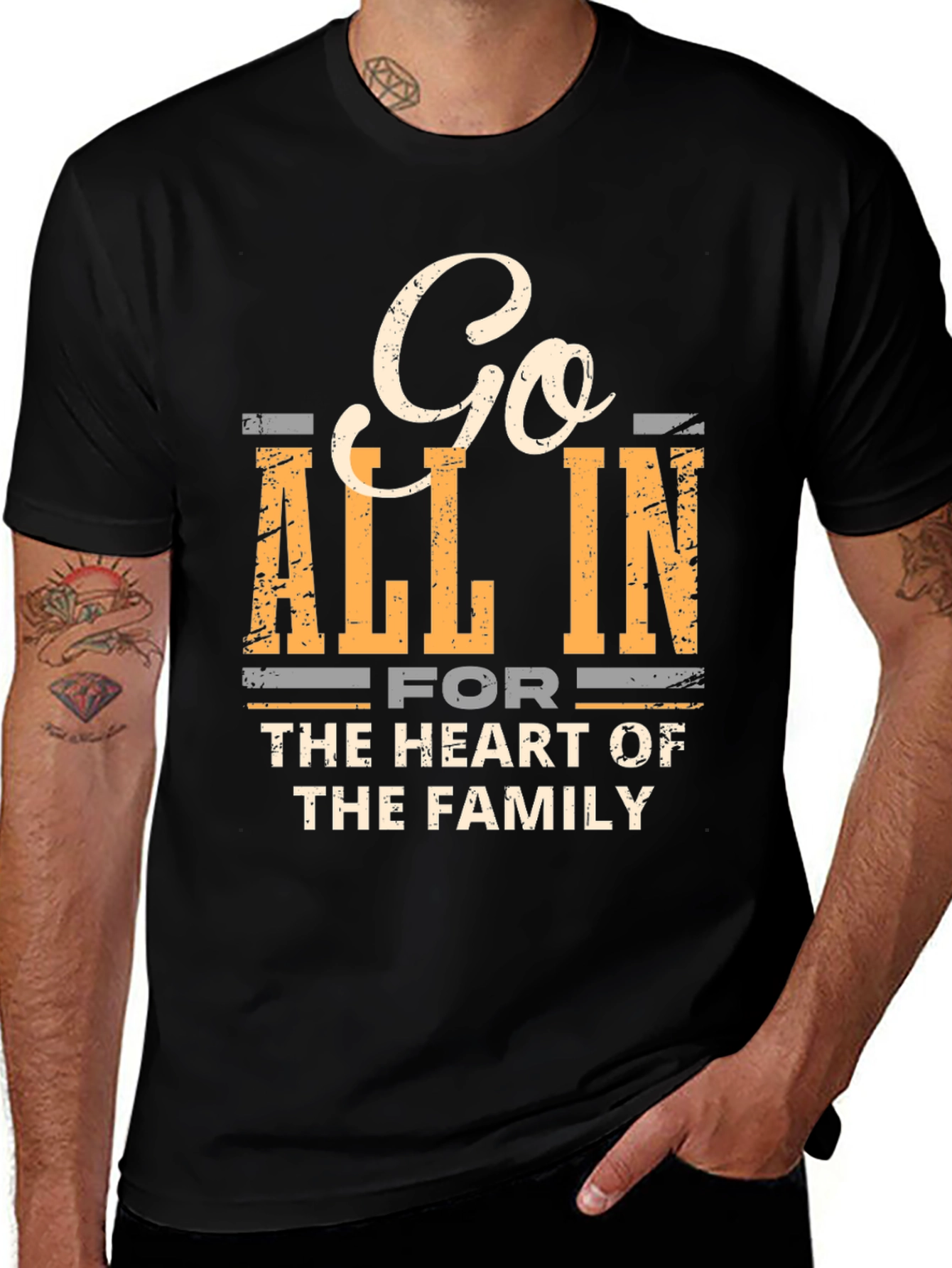 Go All In T-Shirt: Family First Tee