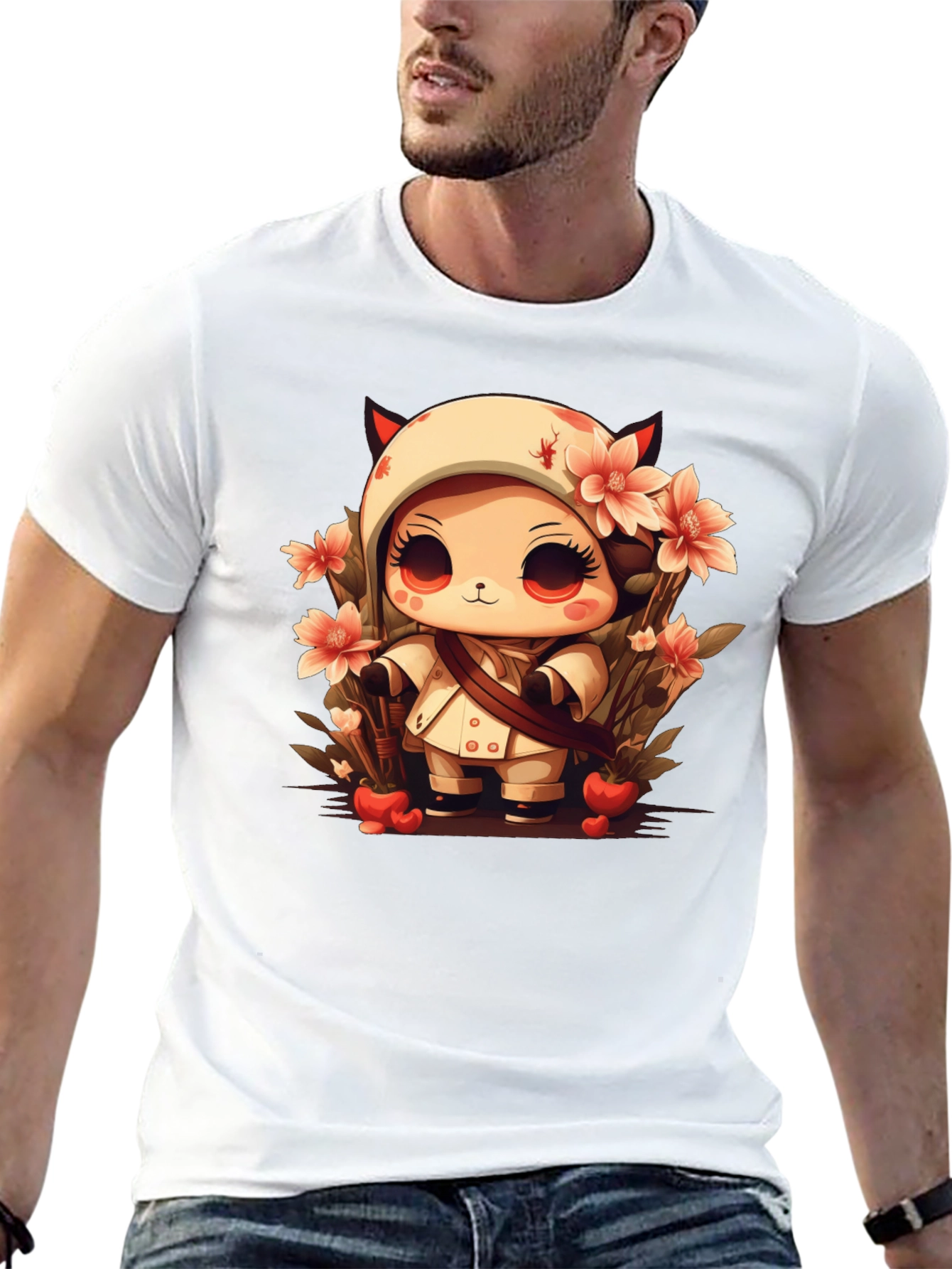 Cute Devil Anime Style Graphic Tee