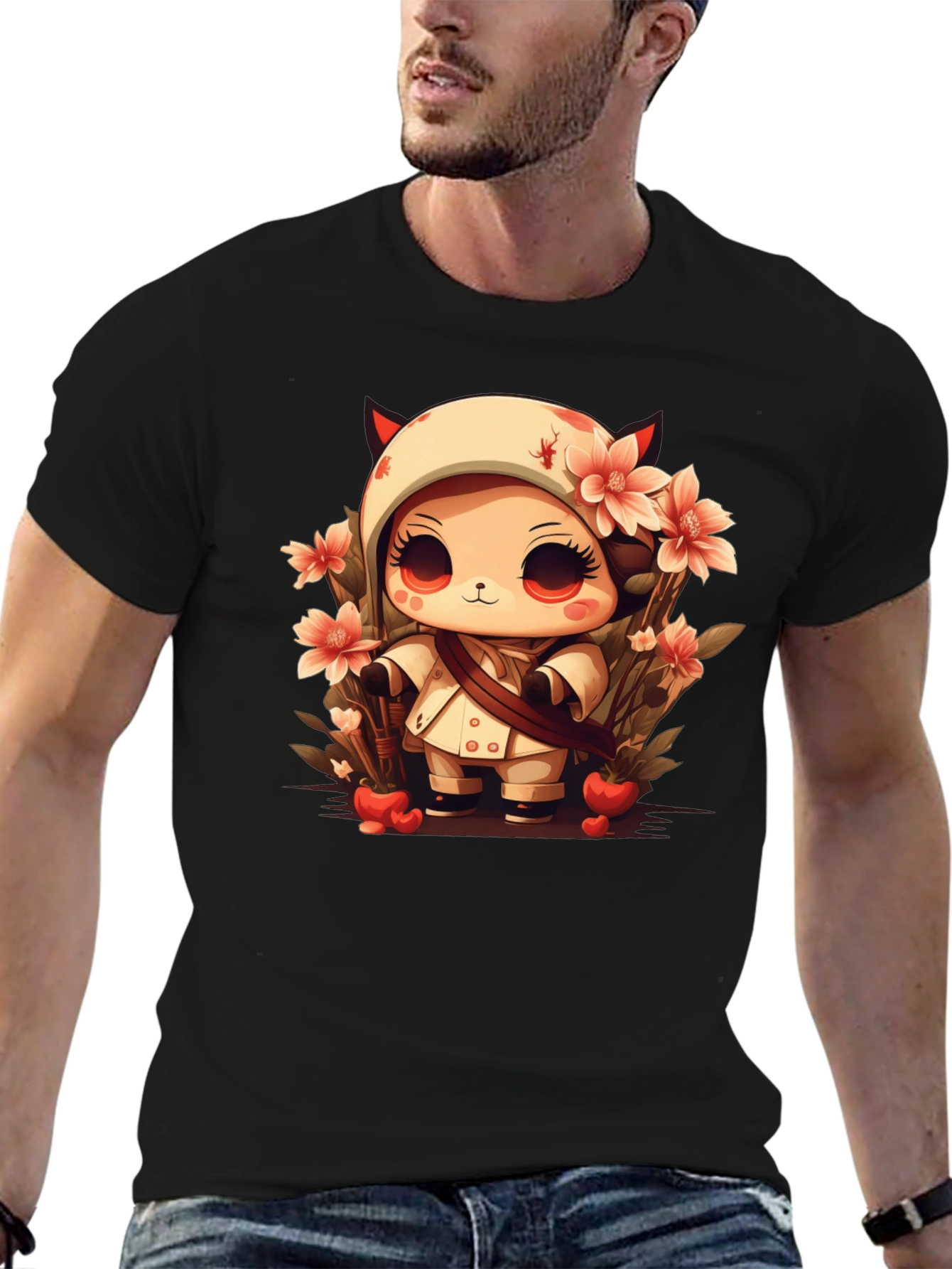 Cute Devil Anime Style Graphic Tee