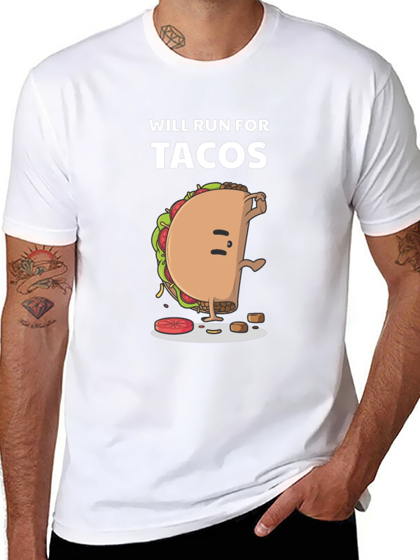 Will Run For Tacos Graphic Tee