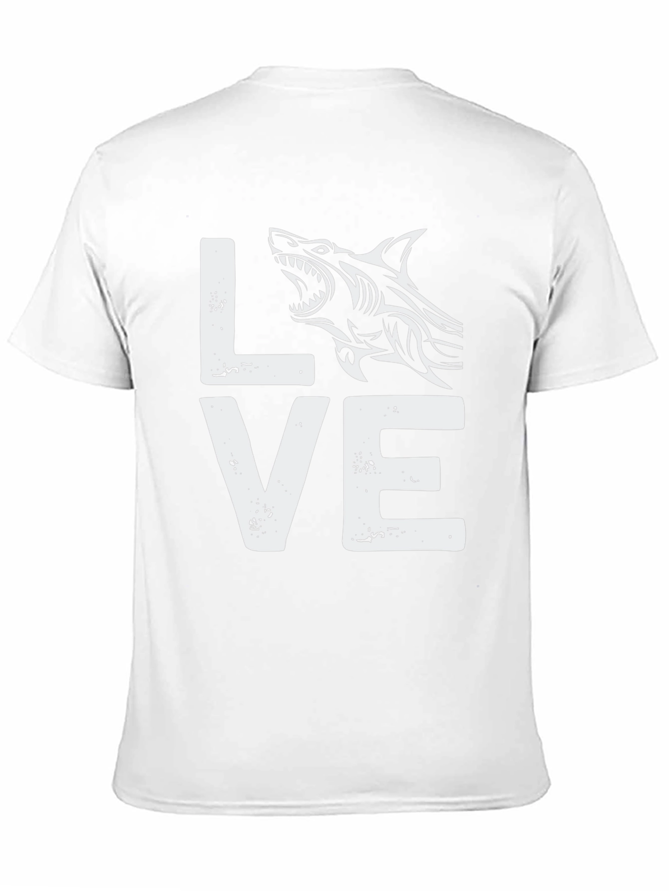 Love Shark Black Cotton Graphic Tee