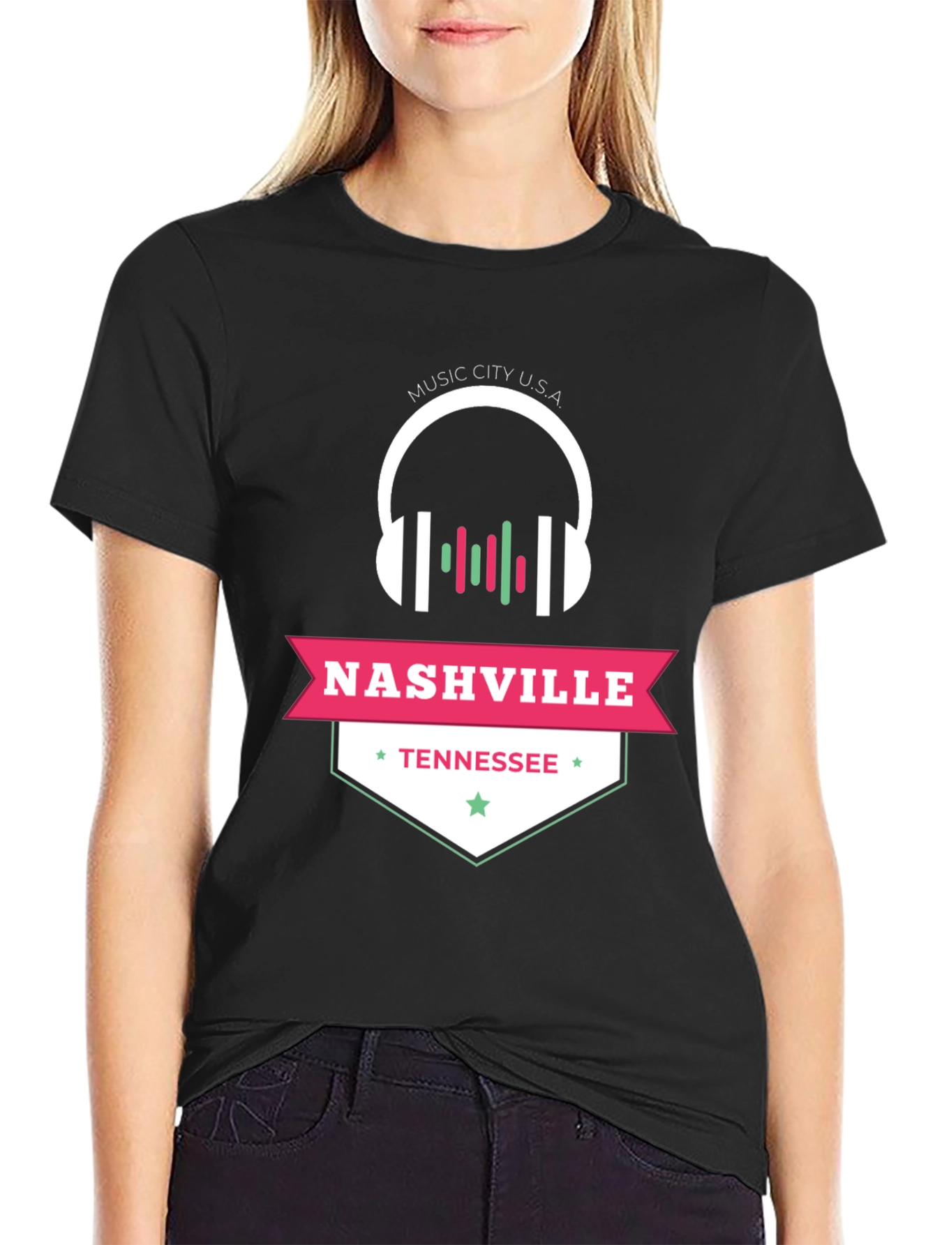Nashville Tennessee Music City USA Graphic Tee