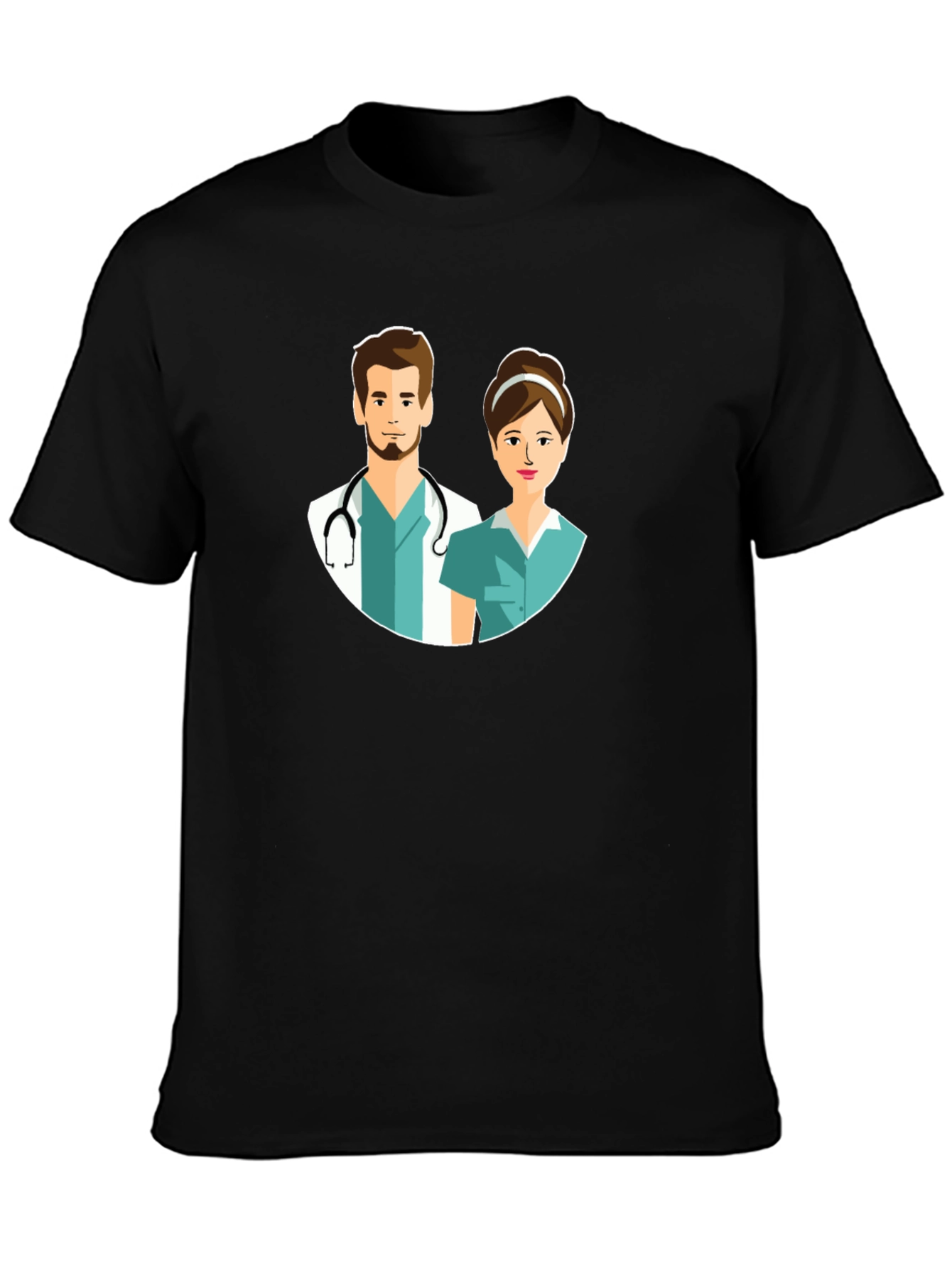 Doctors and Nurses Black T-Shirt