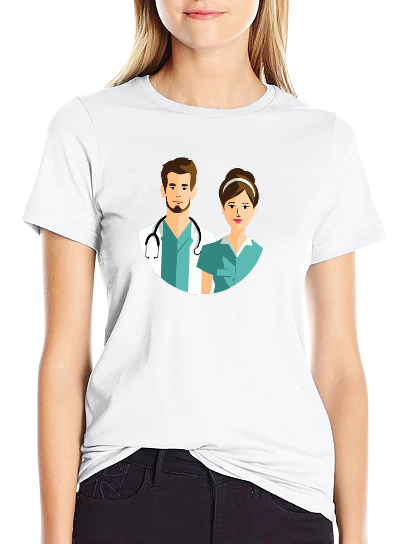 Doctors and Nurses Black T-Shirt