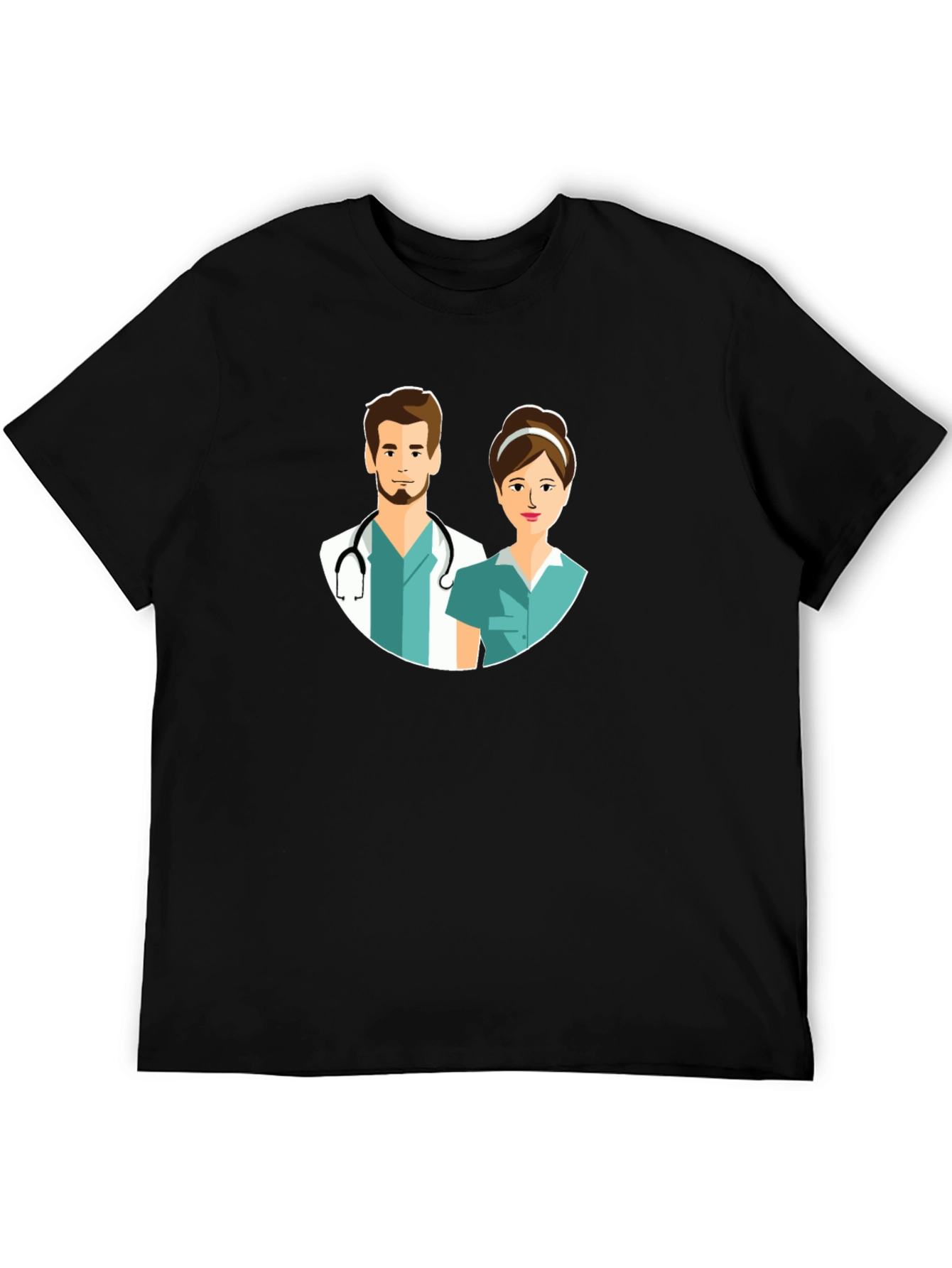 Doctors and Nurses Black T-Shirt