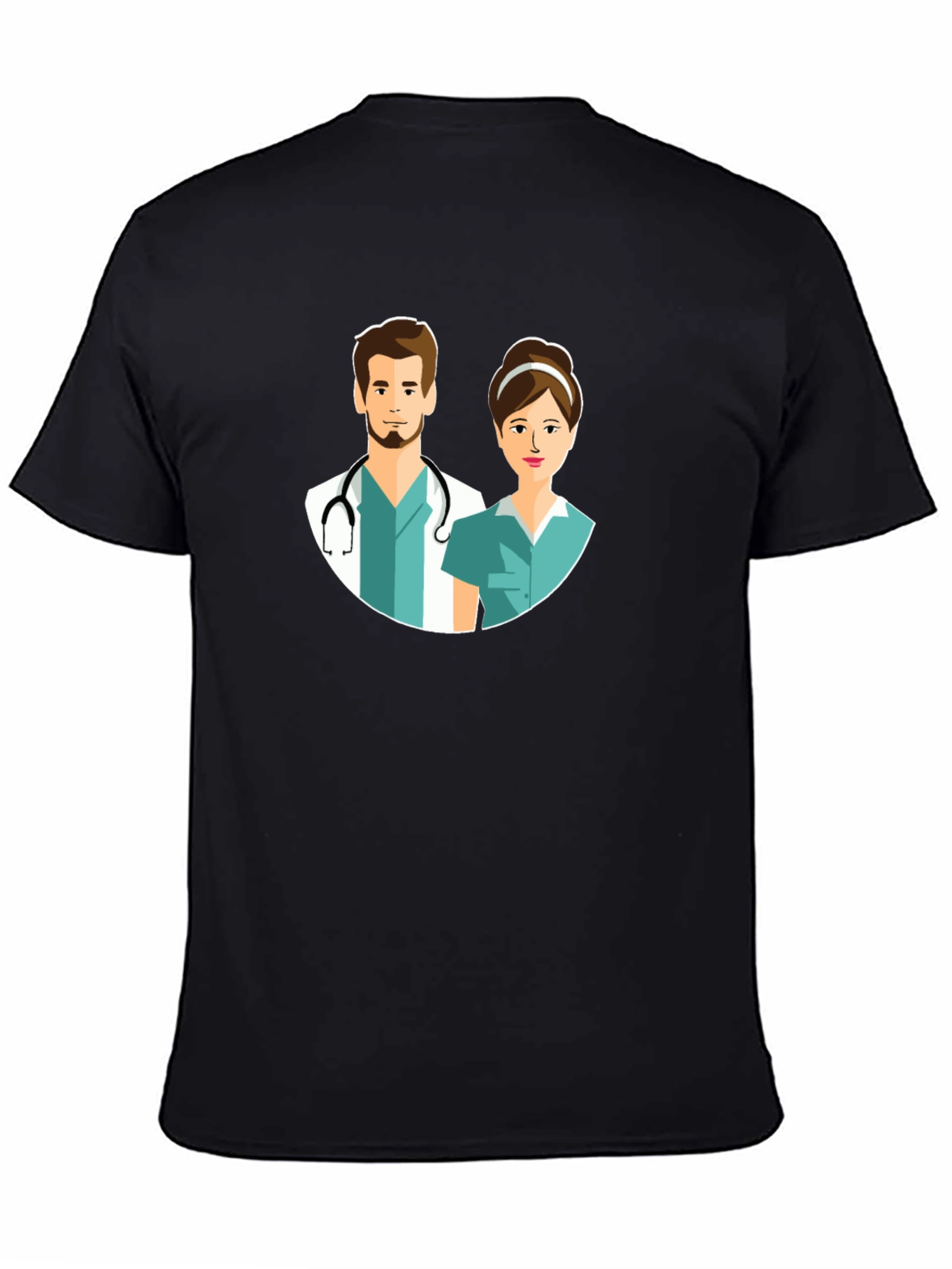 Doctors and Nurses Black T-Shirt