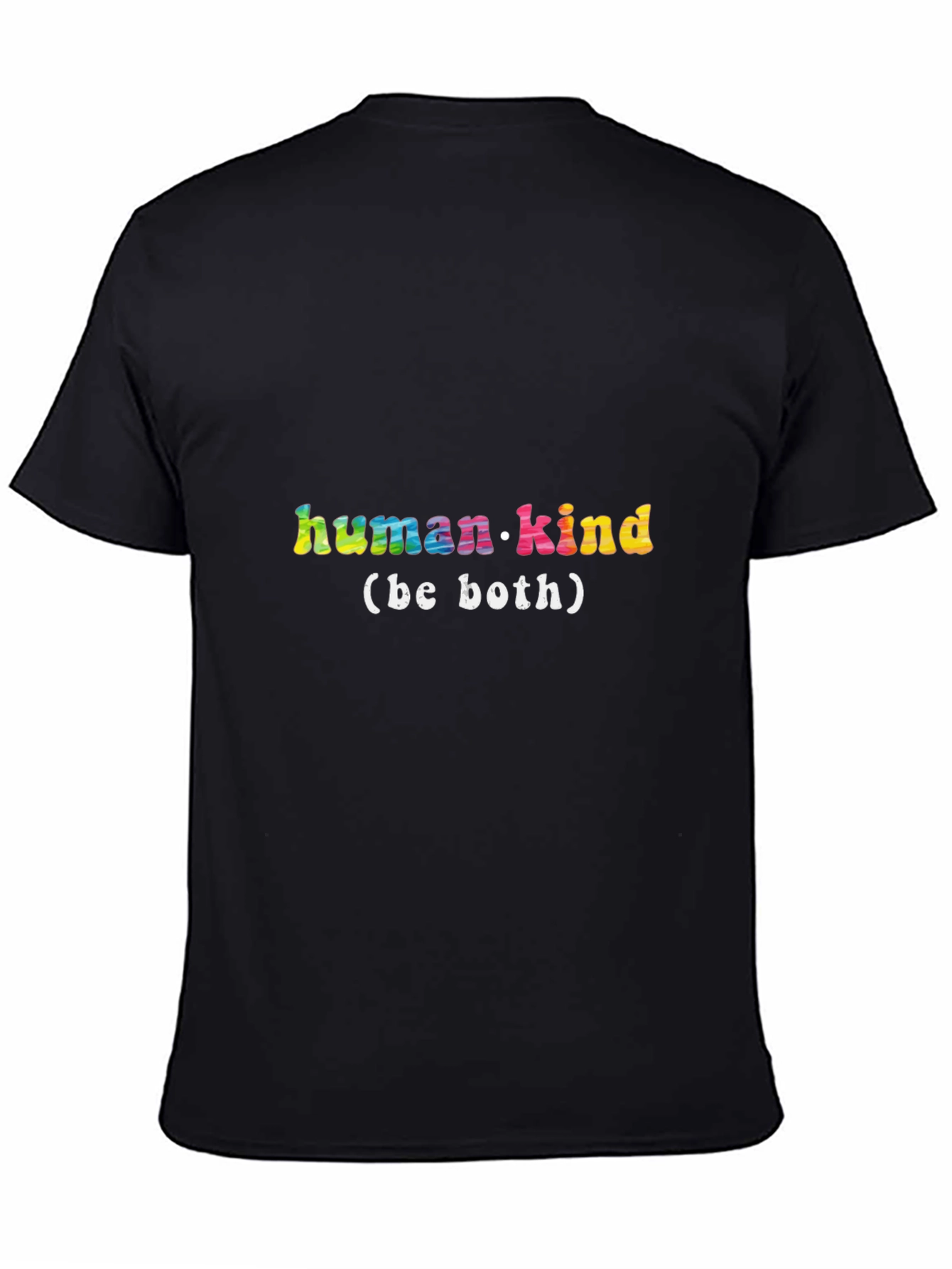 Human Kind Be Both Black Graphic T-Shirt