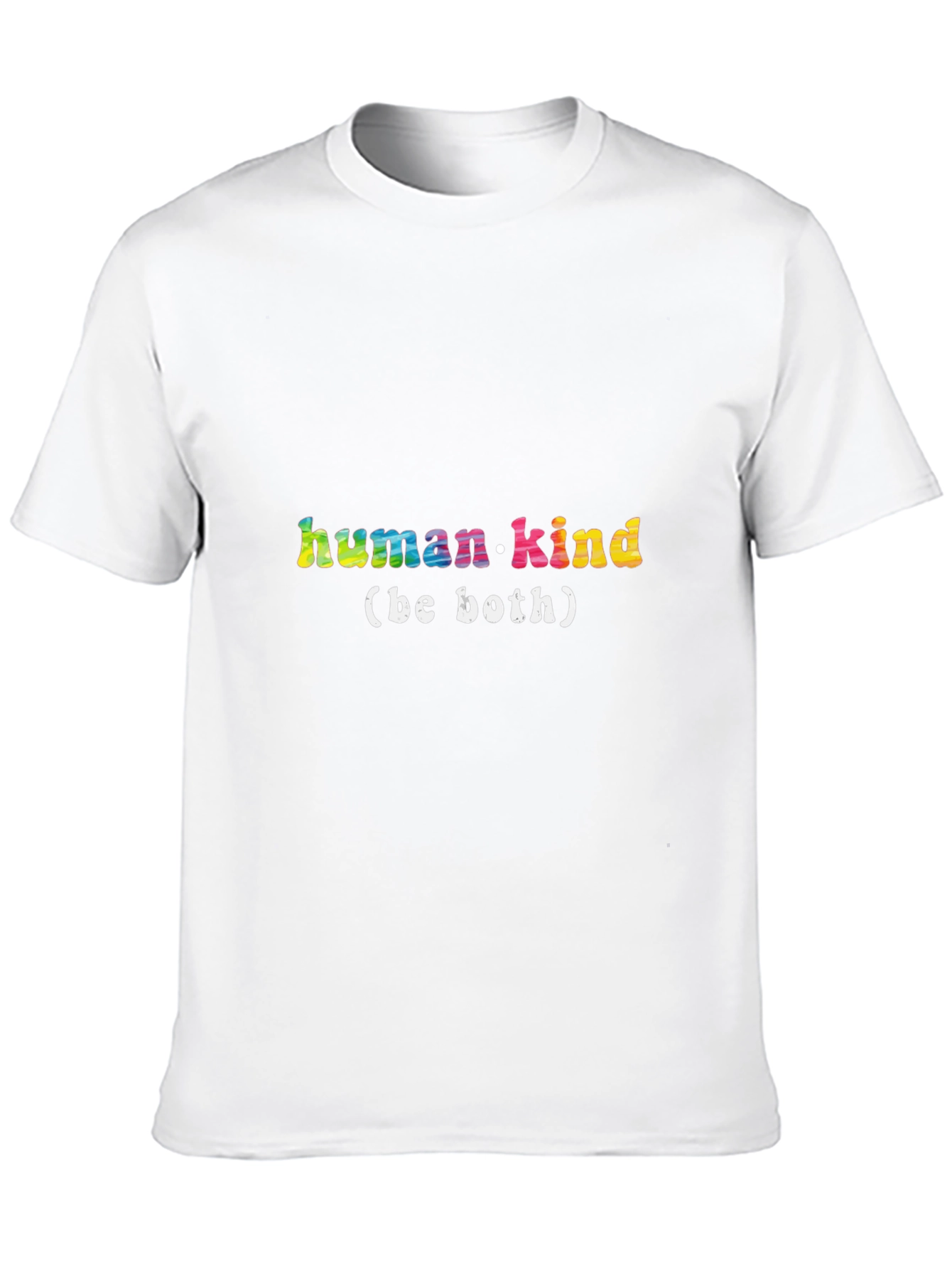 Human Kind Be Both Black Graphic T-Shirt