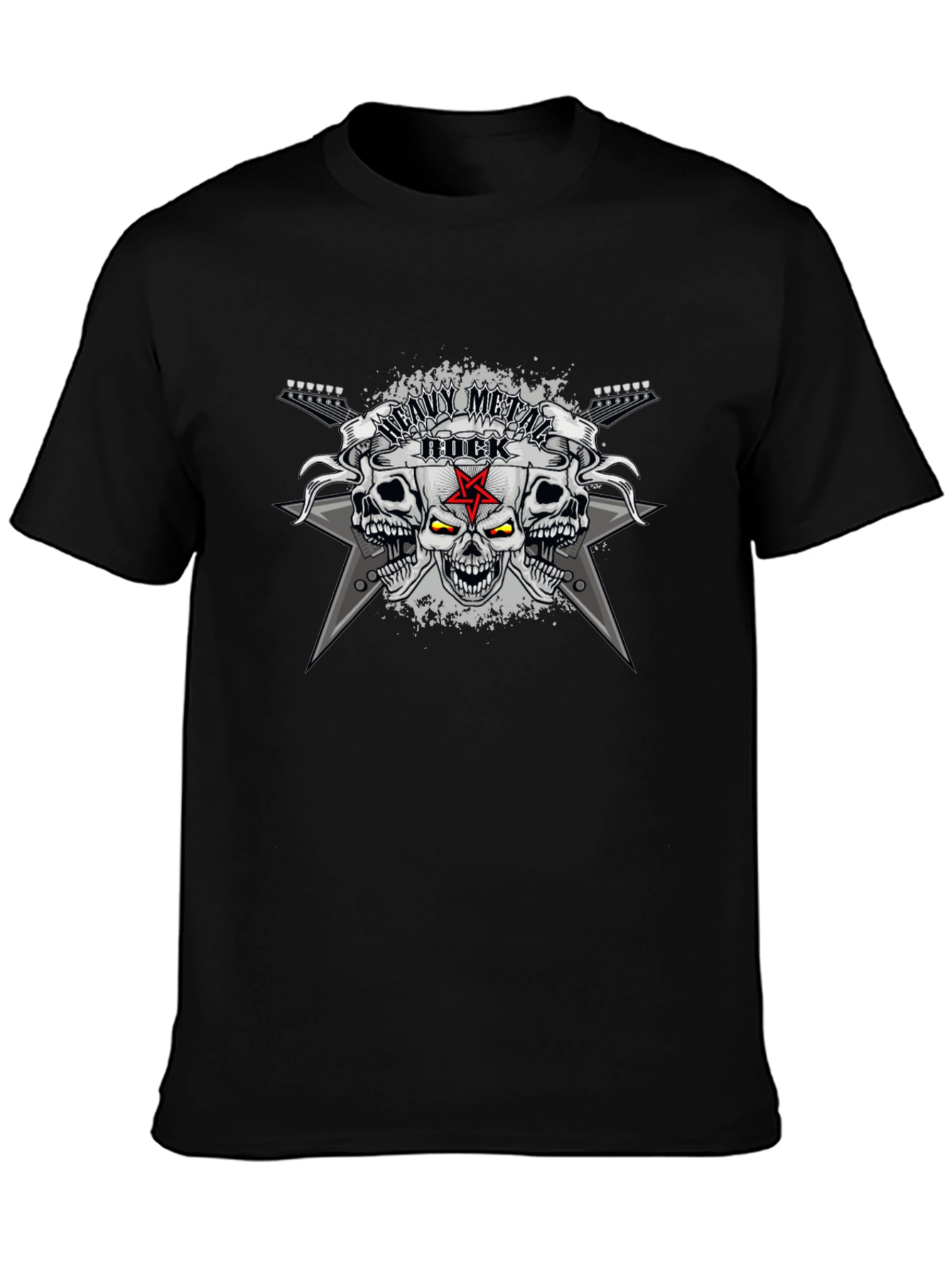 Heavy Metal Rock Skull T-Shirt