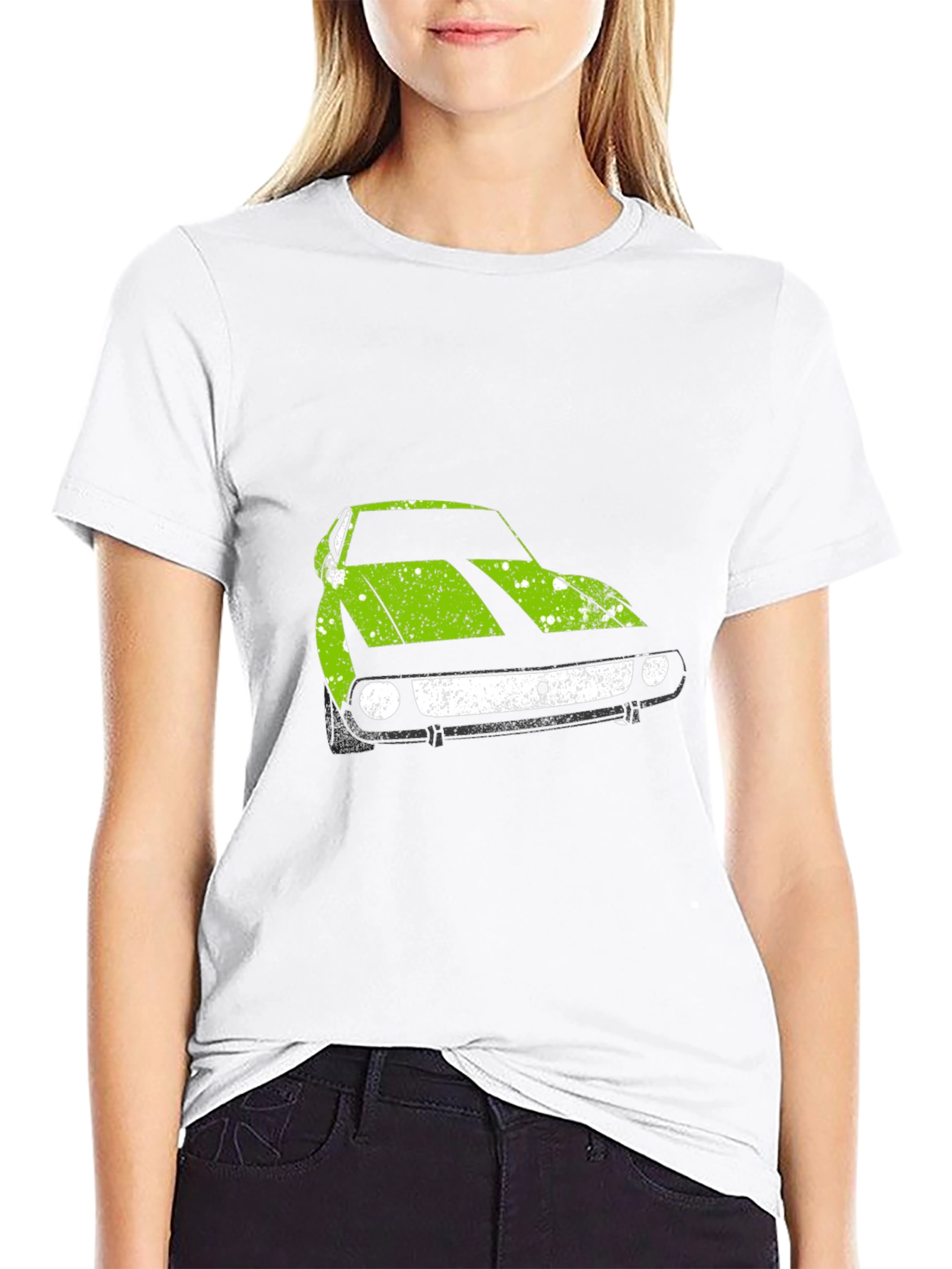 Retro Car Graphic Tee - Black