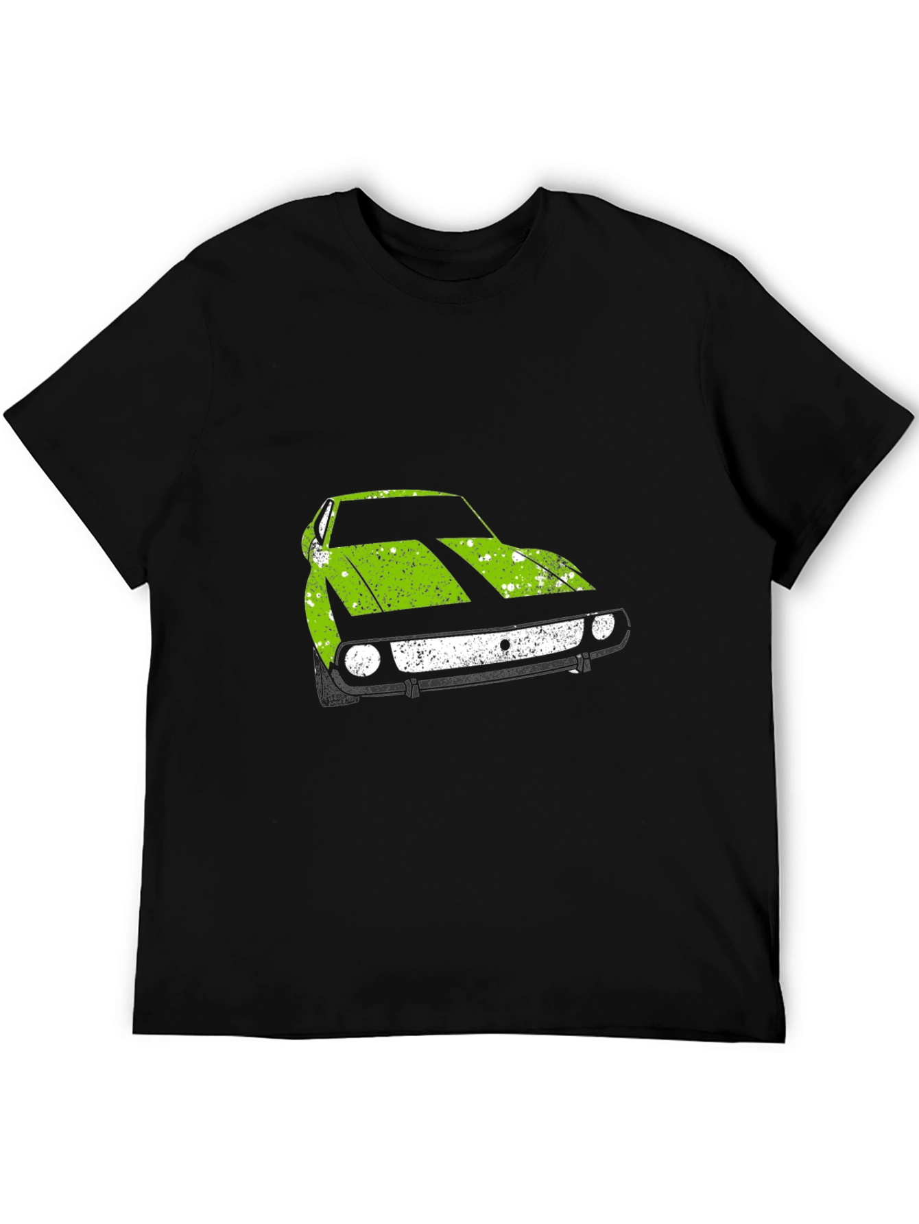 Retro Car Graphic Tee - Black