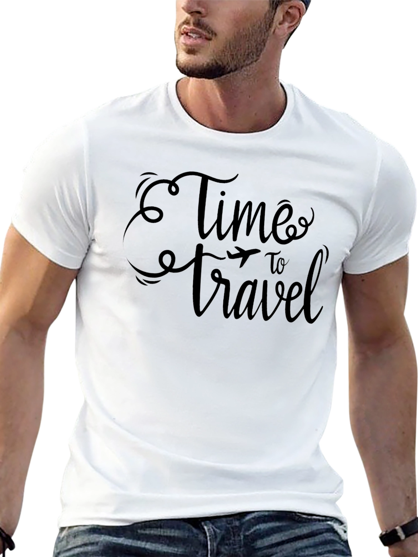 Time to Travel Graphic Tee - Black