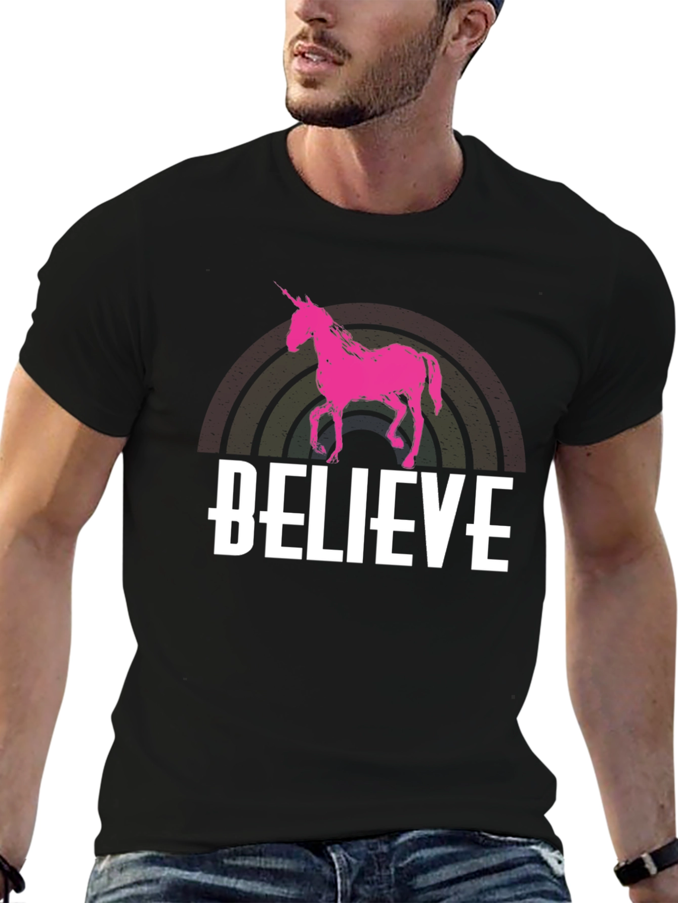 Believe Unicorn Graphic T-Shirt
