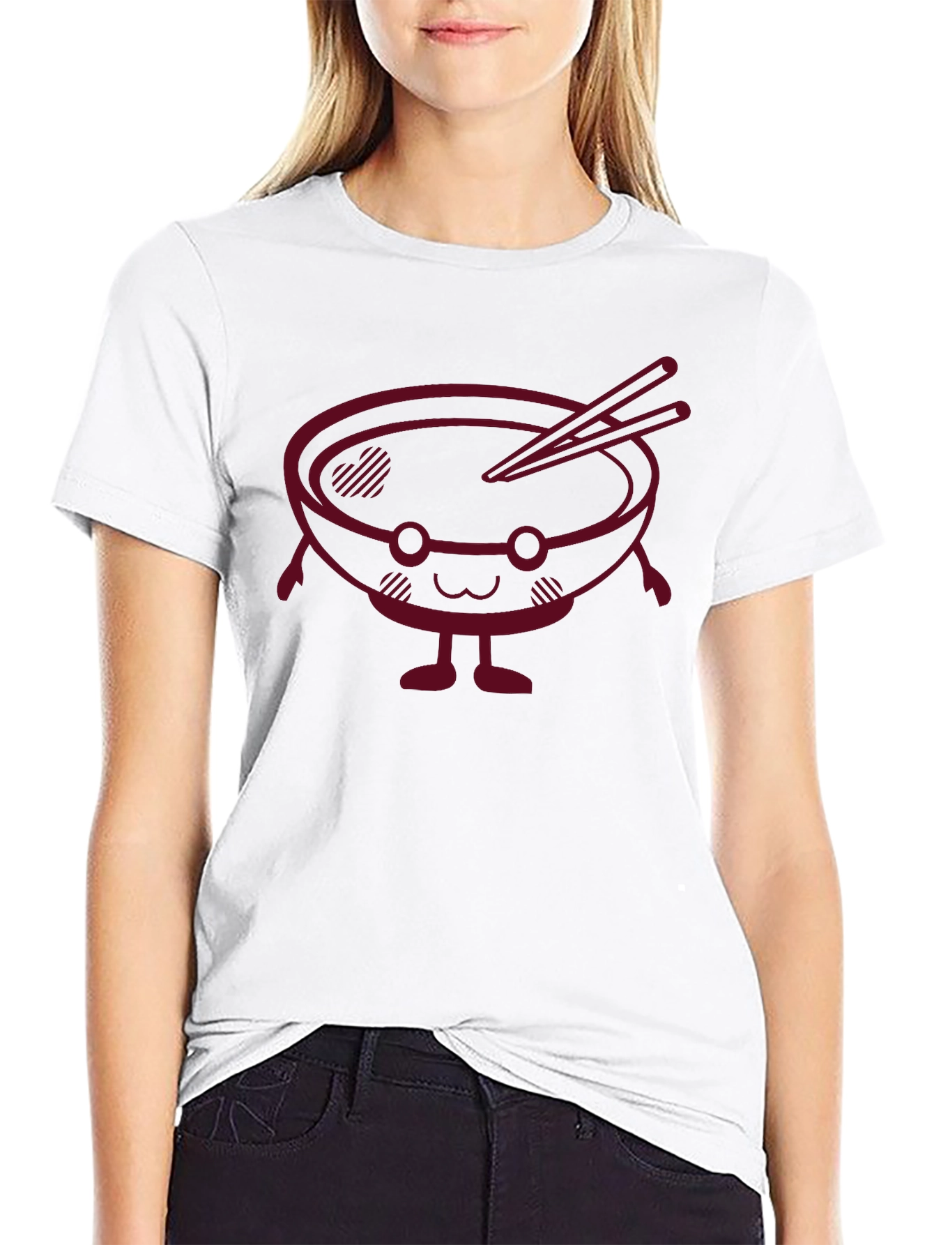 Ramen Bowl Graphic T-Shirt - Black