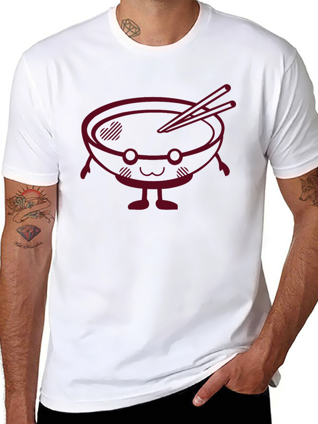 Ramen Bowl Graphic T-Shirt - Black