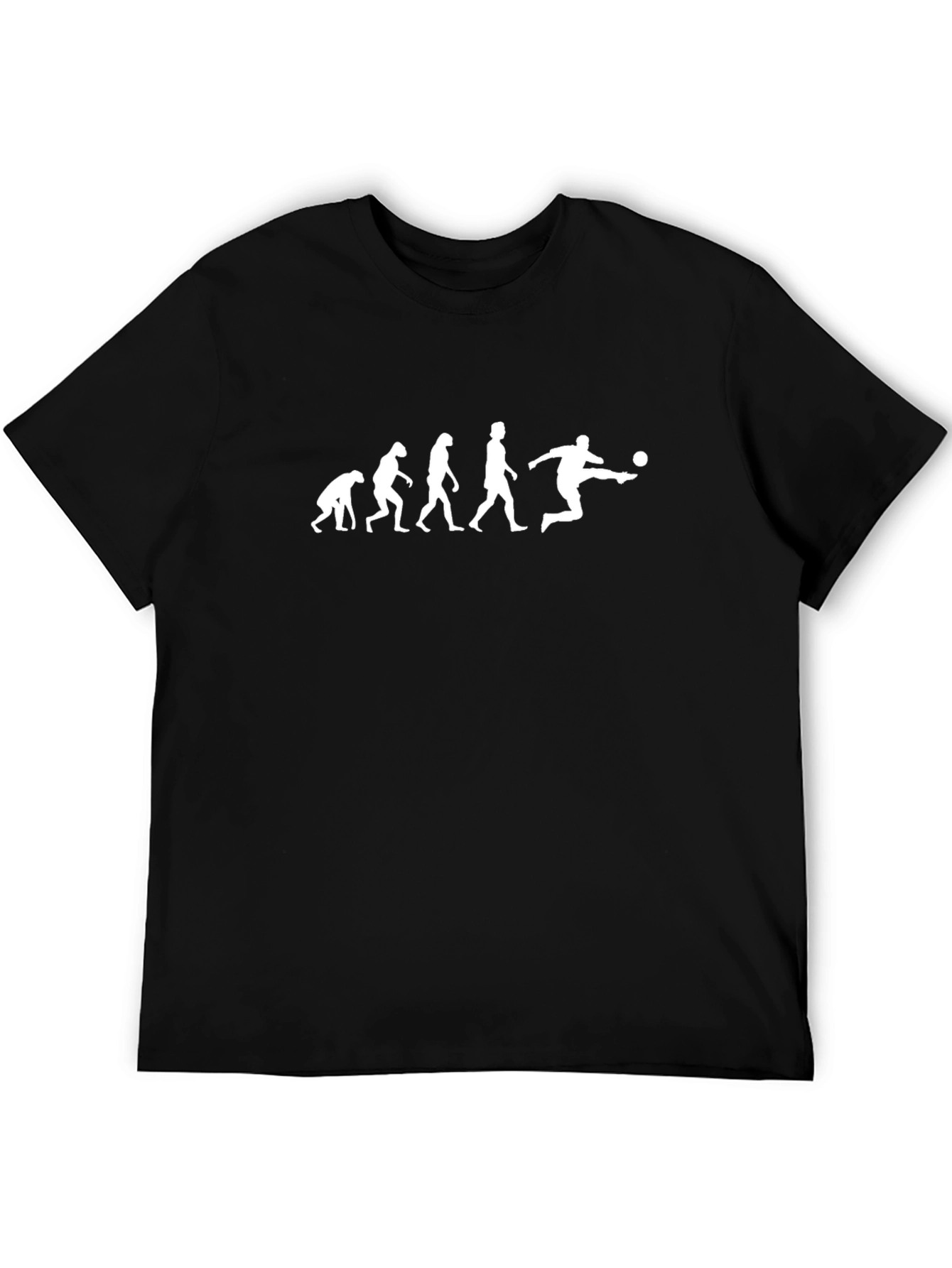 Evolution of Soccer Black T-Shirt