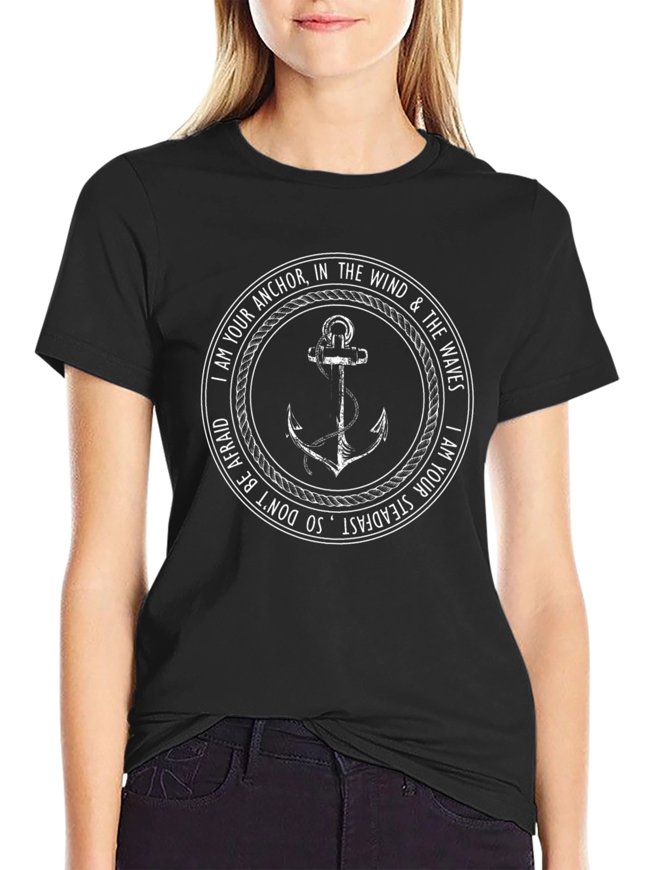 Anchor Steadfast T-Shirt - Nautical Design