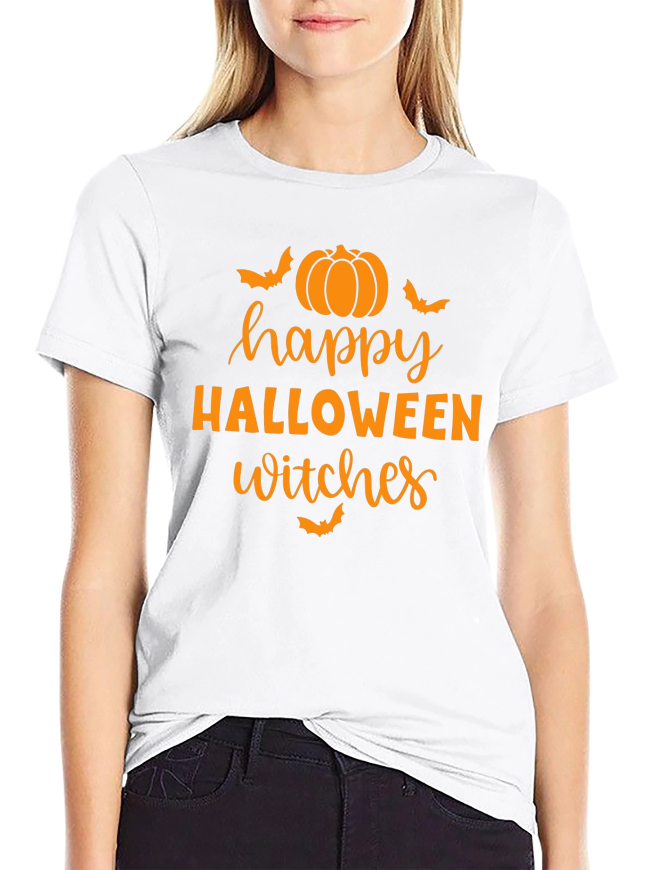 Happy Halloween Witches Black T-Shirt
