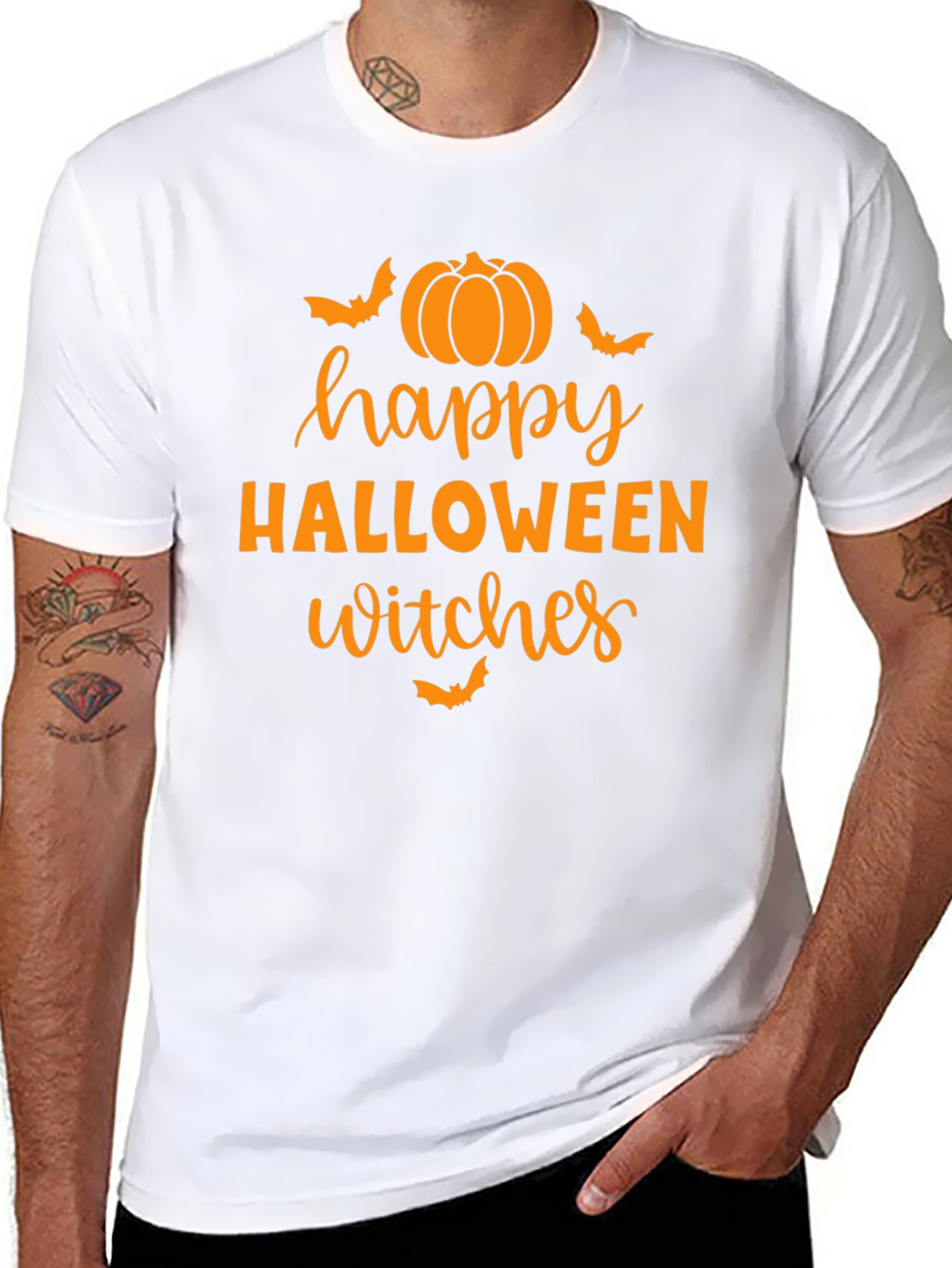 Happy Halloween Witches Black T-Shirt