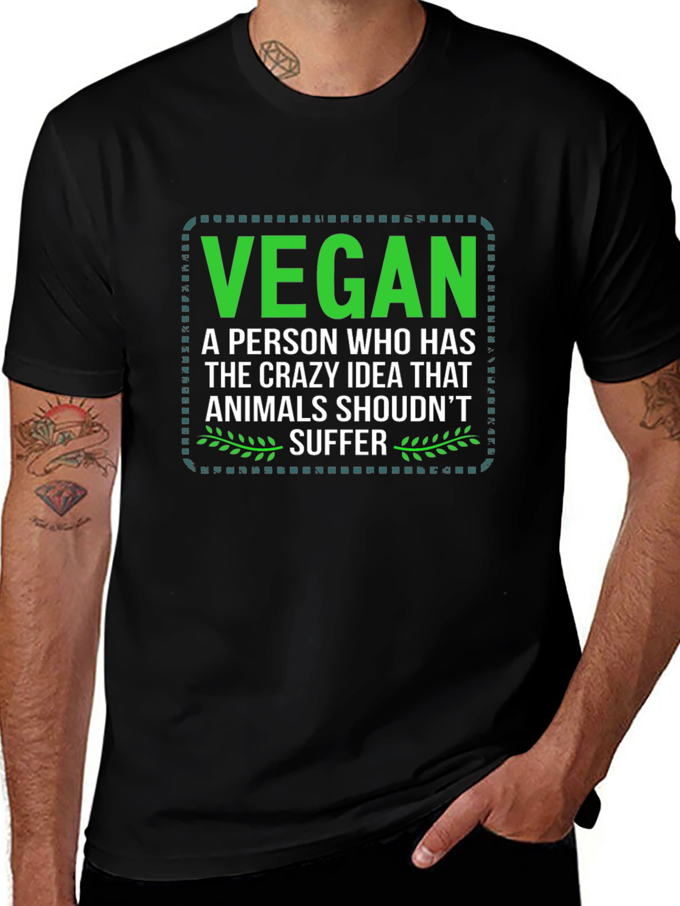 Vegan Statement Tee - Animals Shouldnt Suffer