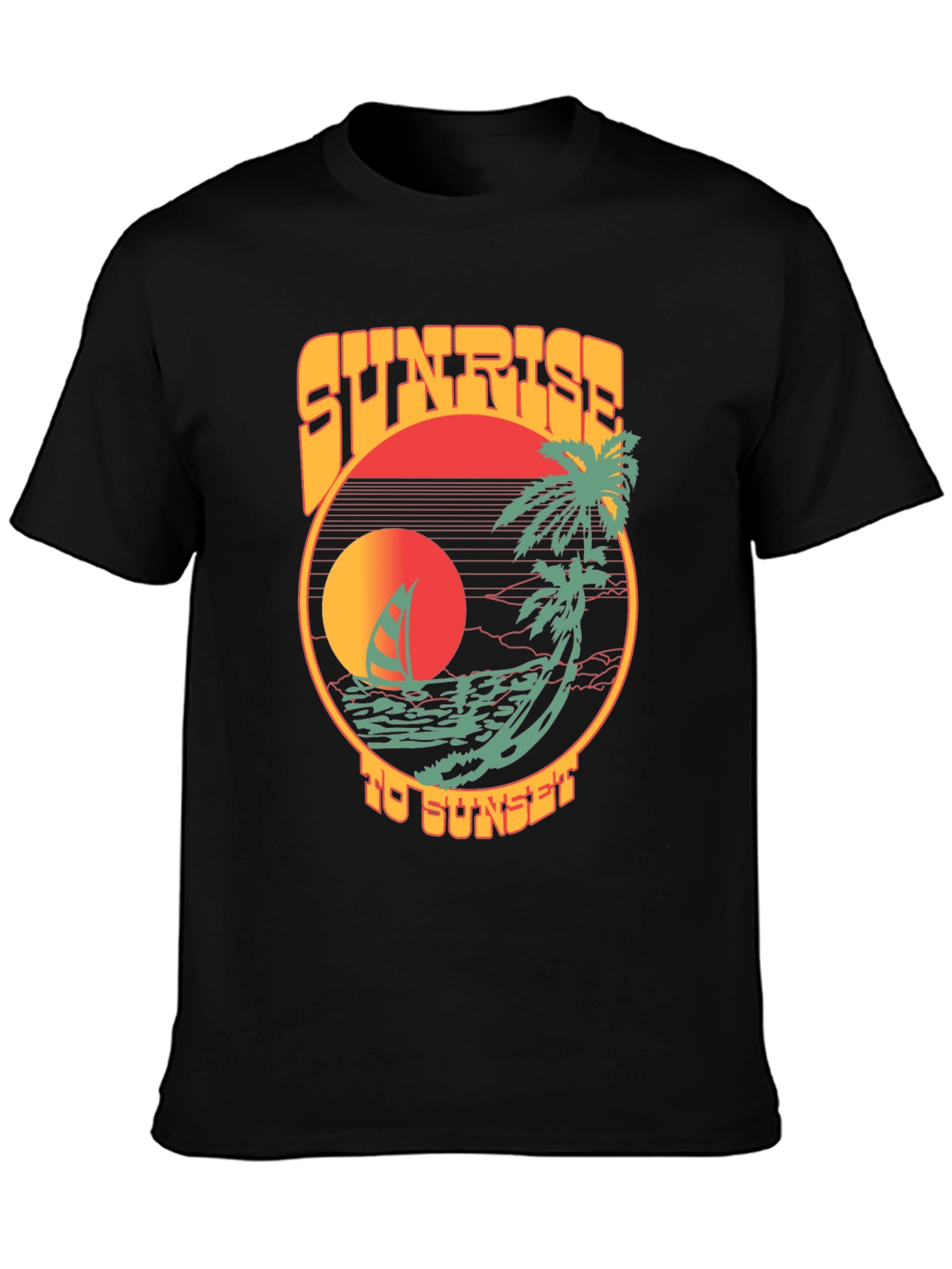 Retro Sunrise to Sunset Graphic T-Shirt
