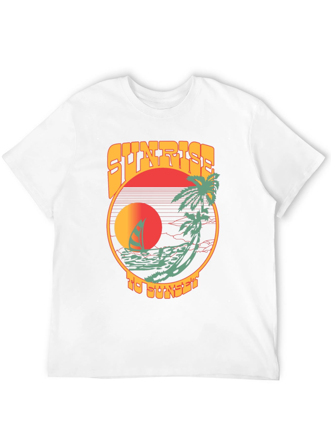 Retro Sunrise to Sunset Graphic T-Shirt