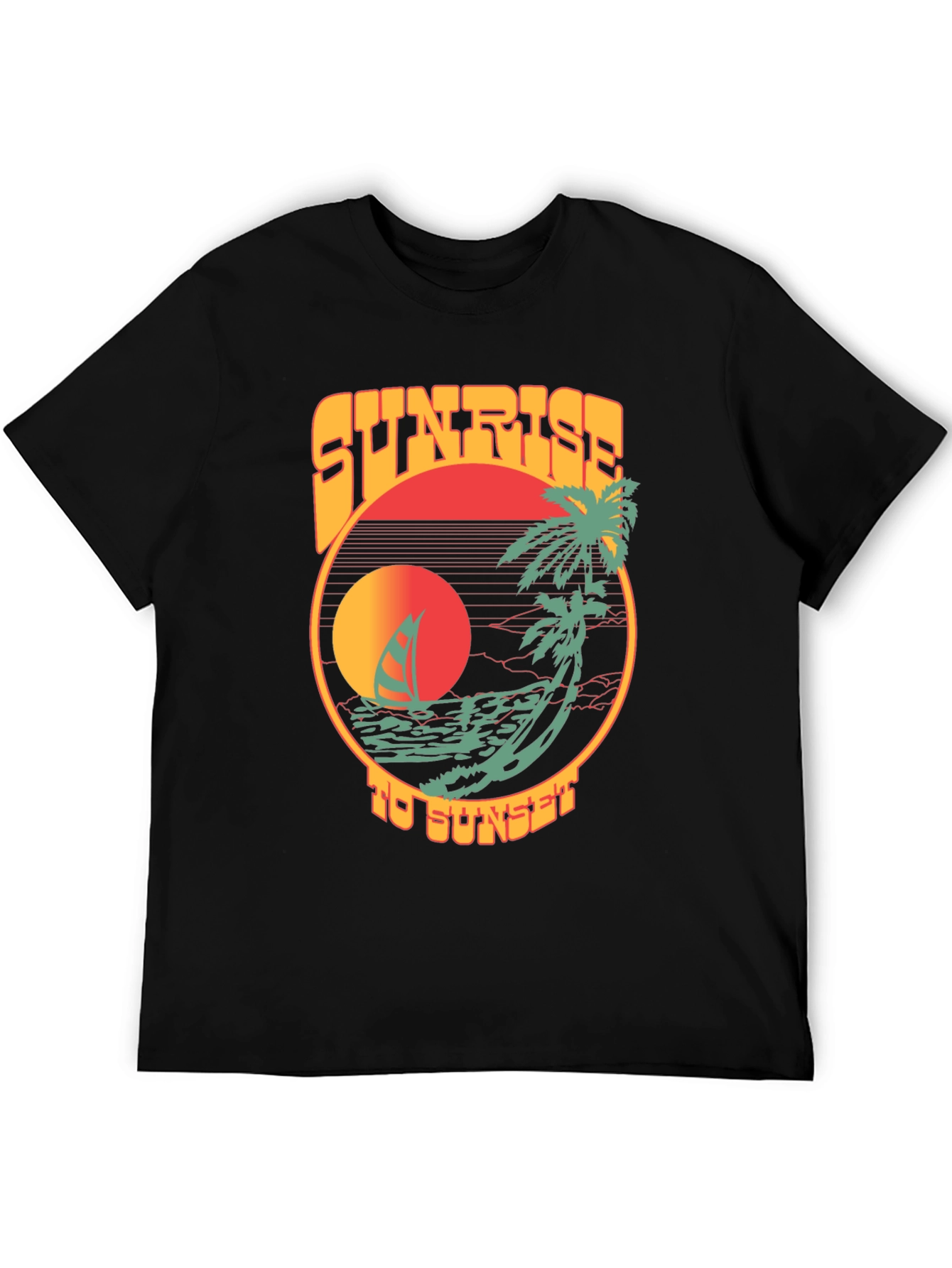 Retro Sunrise to Sunset Graphic T-Shirt