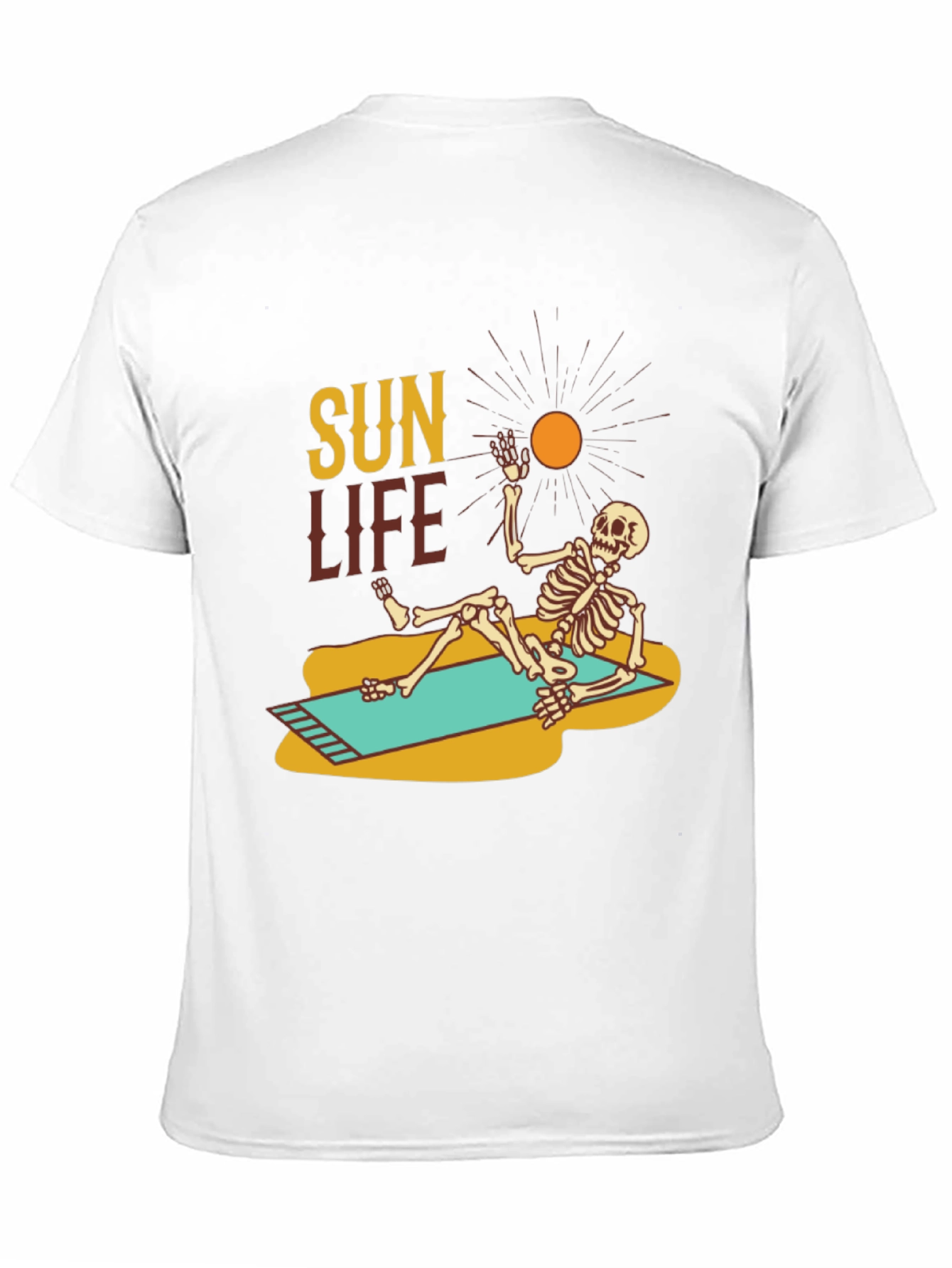 Sun Life Skeleton Graphic Tee - Beach Vibe