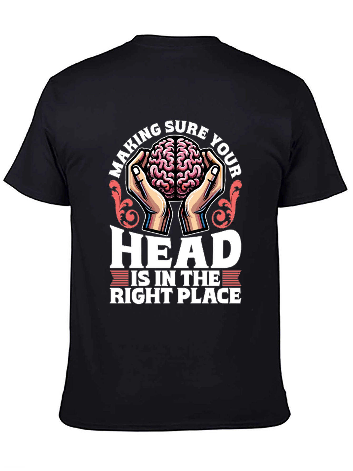 Brain in Hands Graphic Tee - Right Place