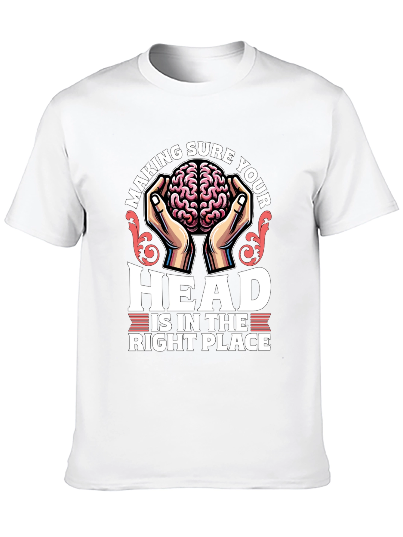 Brain in Hands Graphic Tee - Right Place