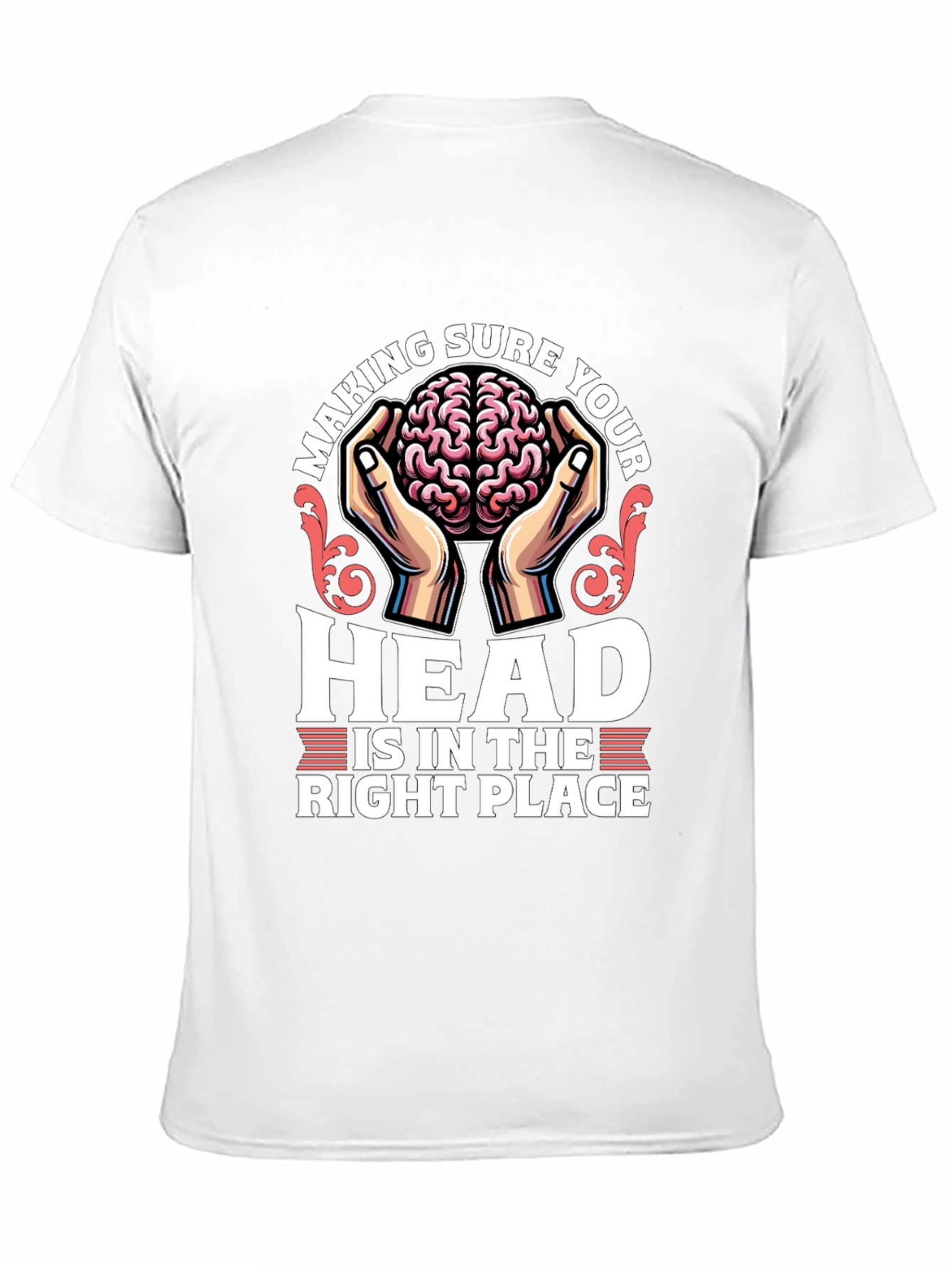 Brain in Hands Graphic Tee - Right Place