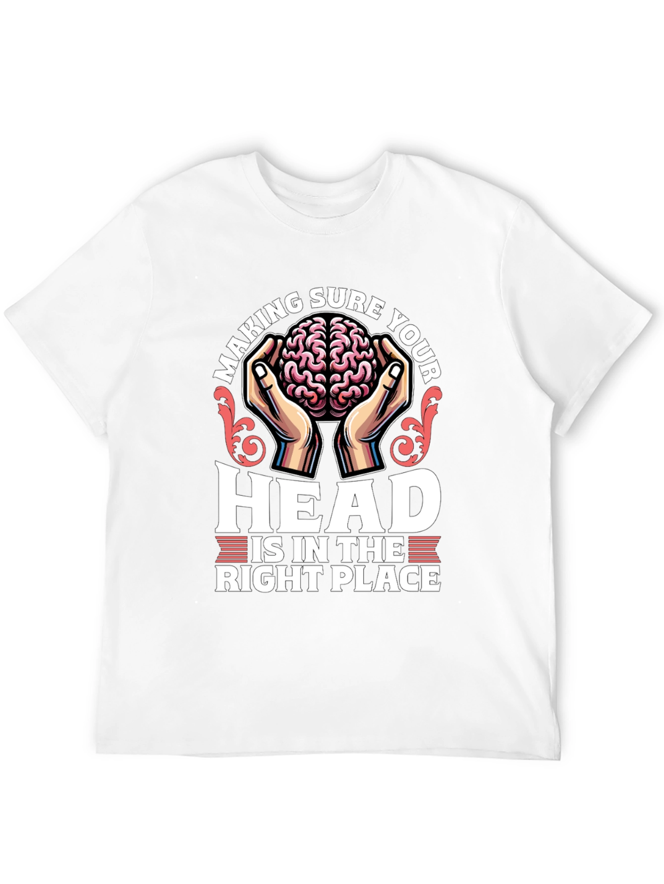 Brain in Hands Graphic Tee - Right Place