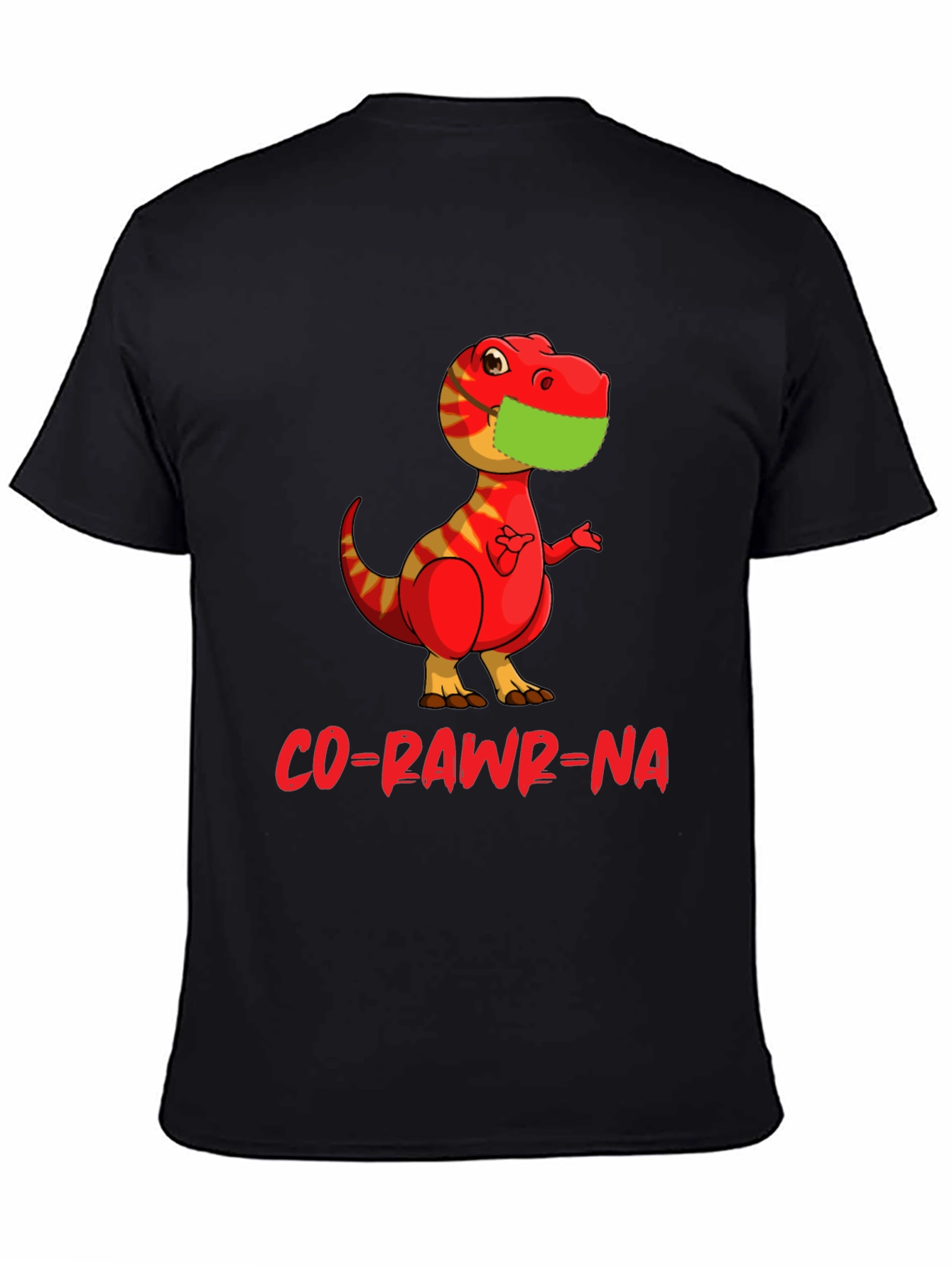 Co-Rawr-Na T-Shirt - Dino with Mask Graphic Tee